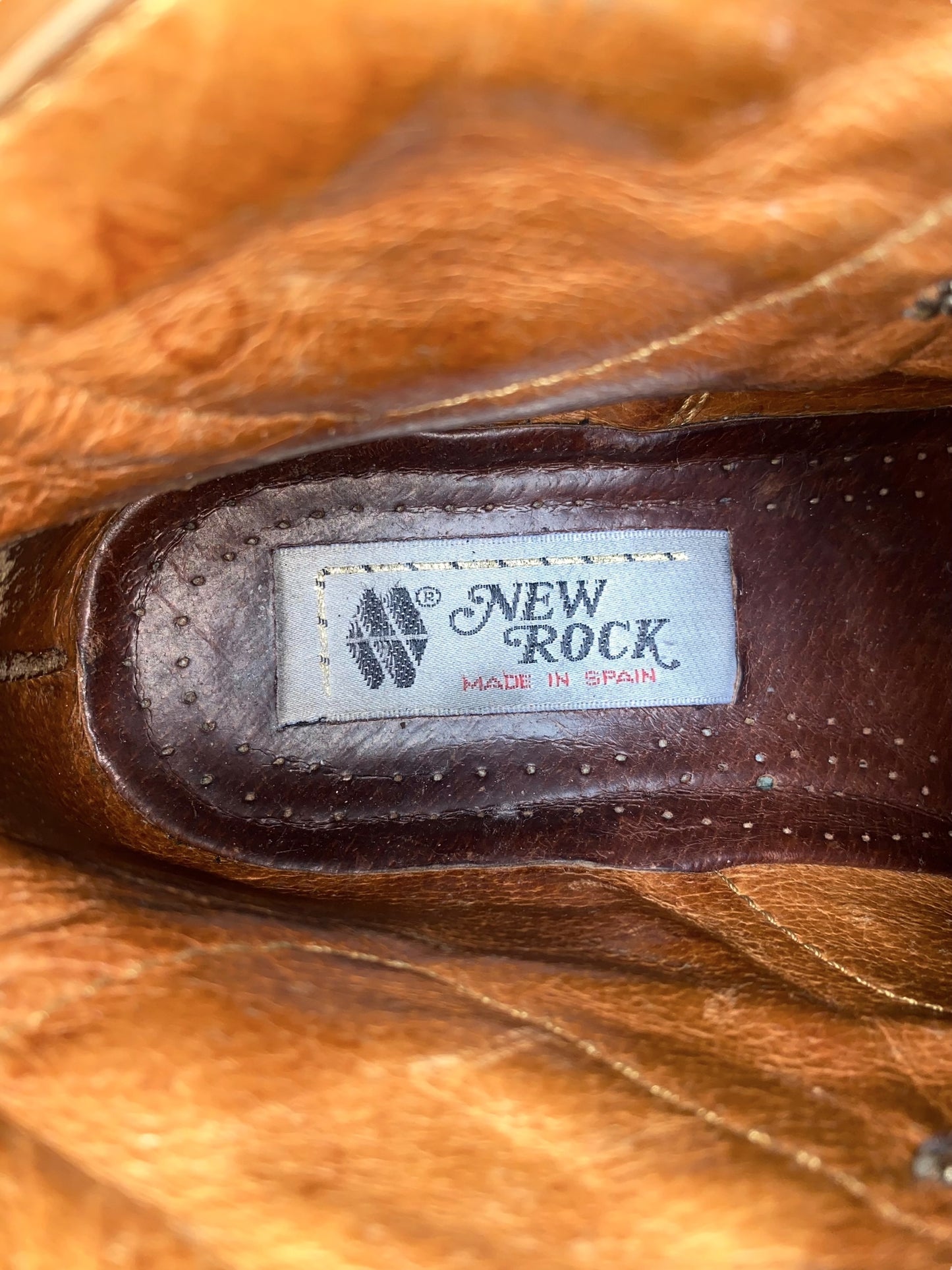 Vintage New Rock platform leather boots size 38