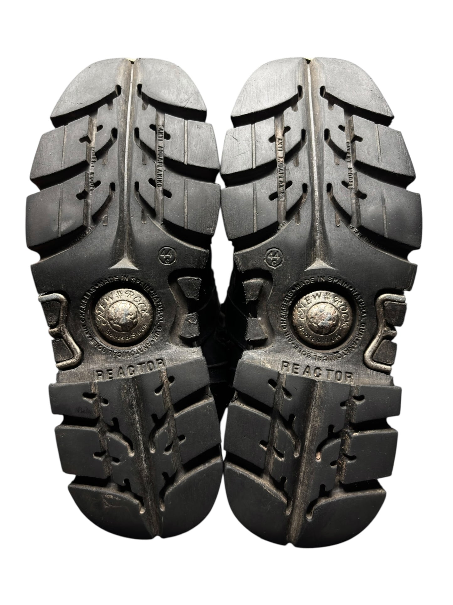 Vintage New Rock chained skull leather boots