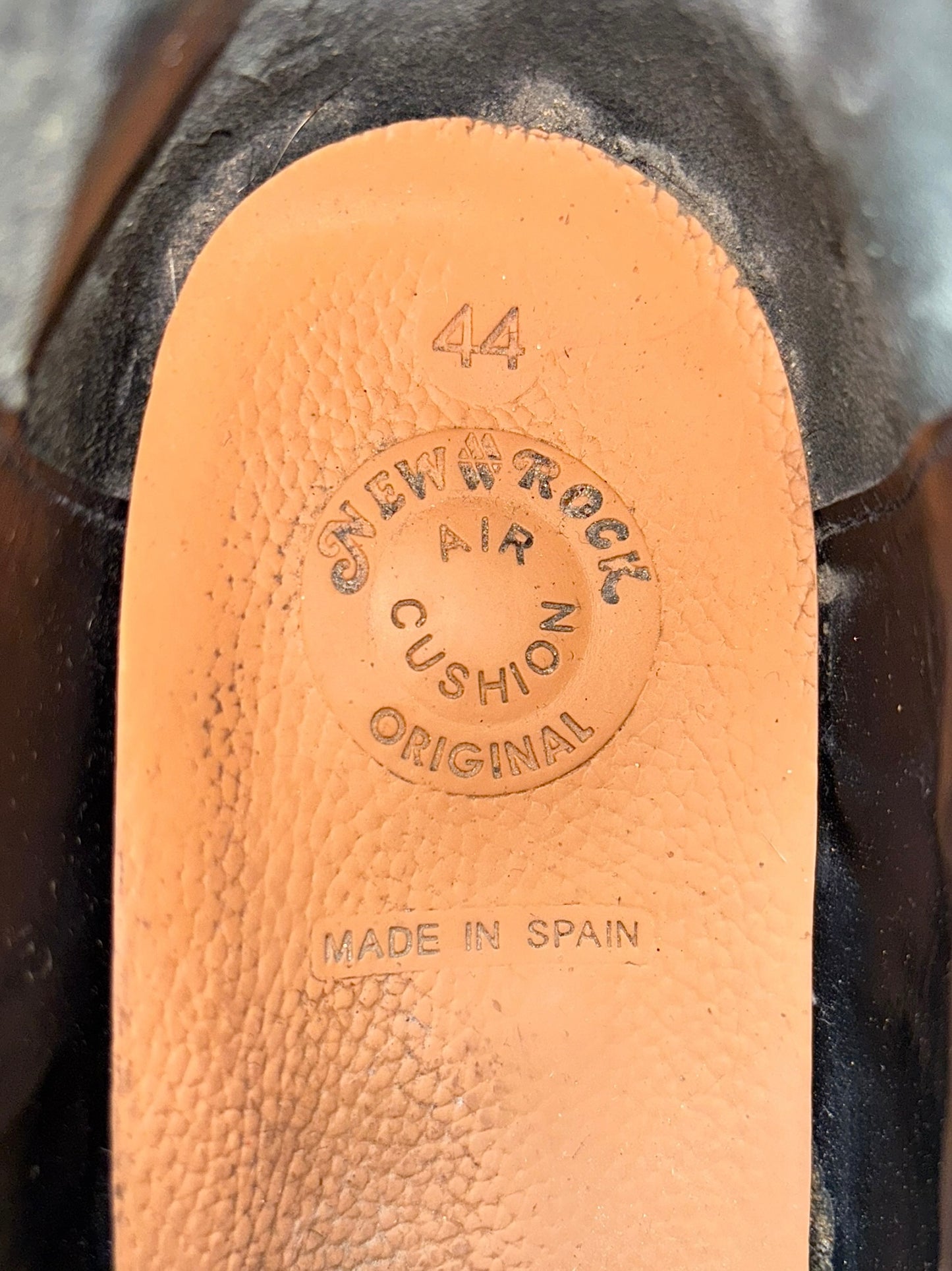 Vintage New Rock techno leather platform boots size 44