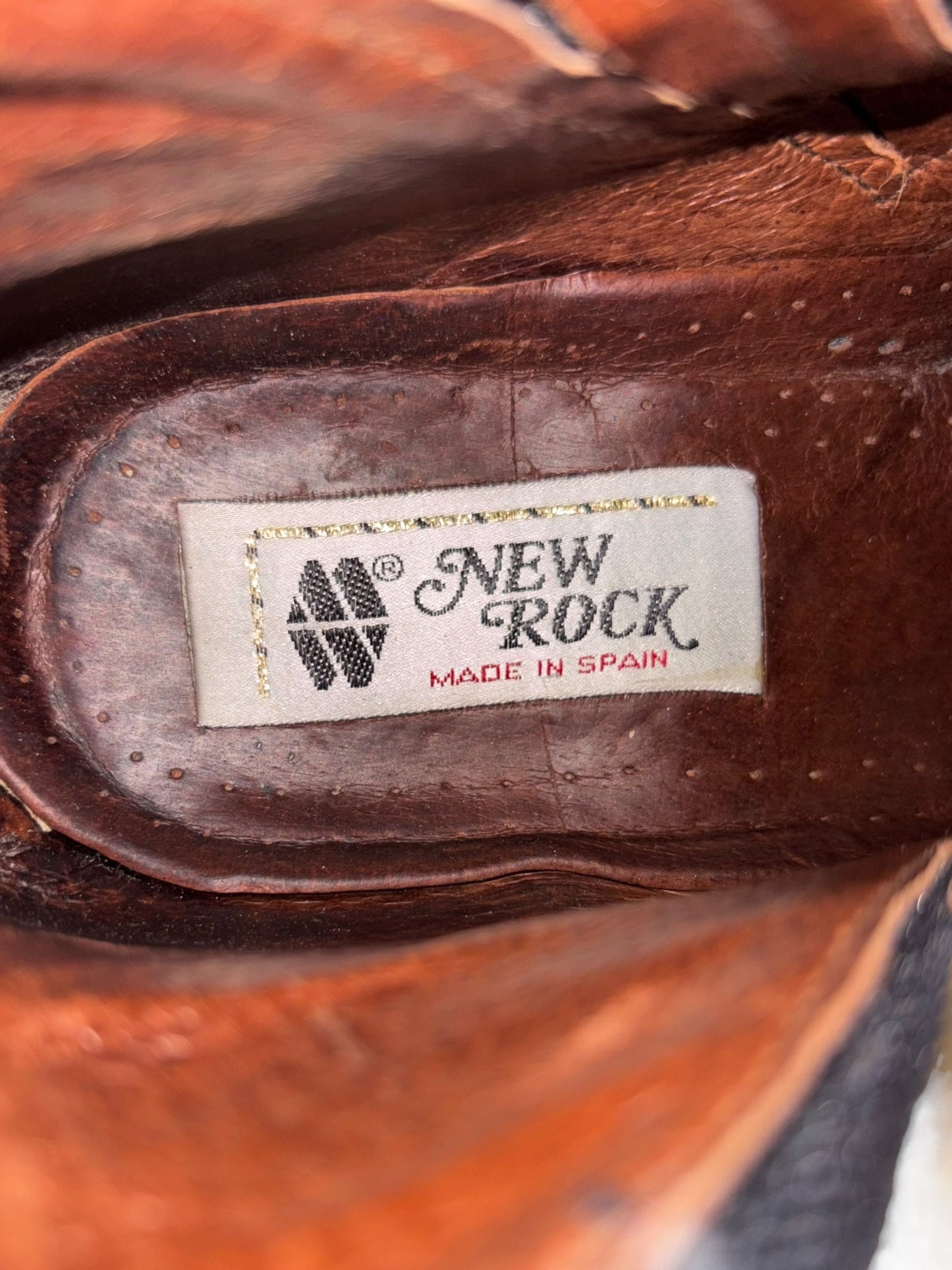 Vintage New Rock leather ankle boots size 41