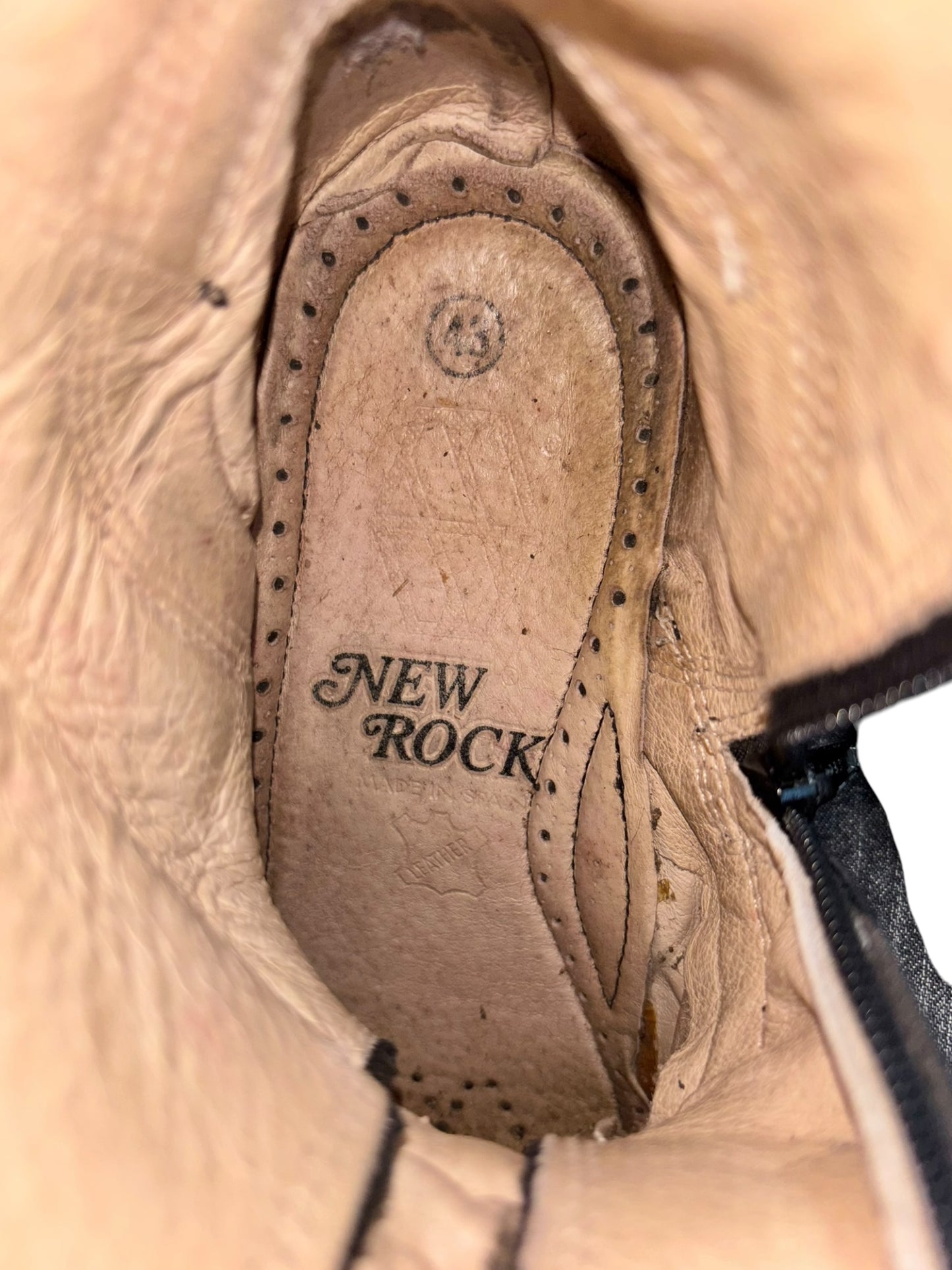 Vintage New Rock flame reactor boots size 43