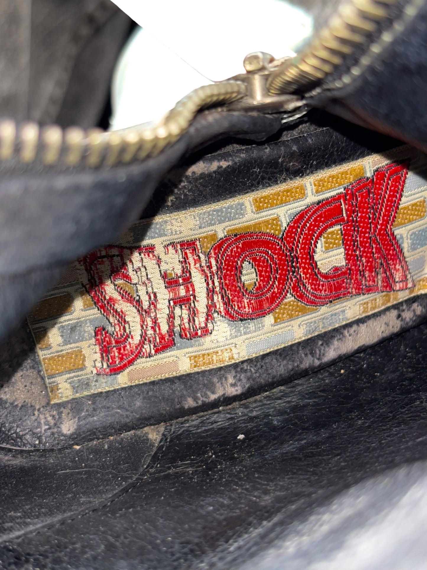 Vintage SHOCK white platform boots size 36