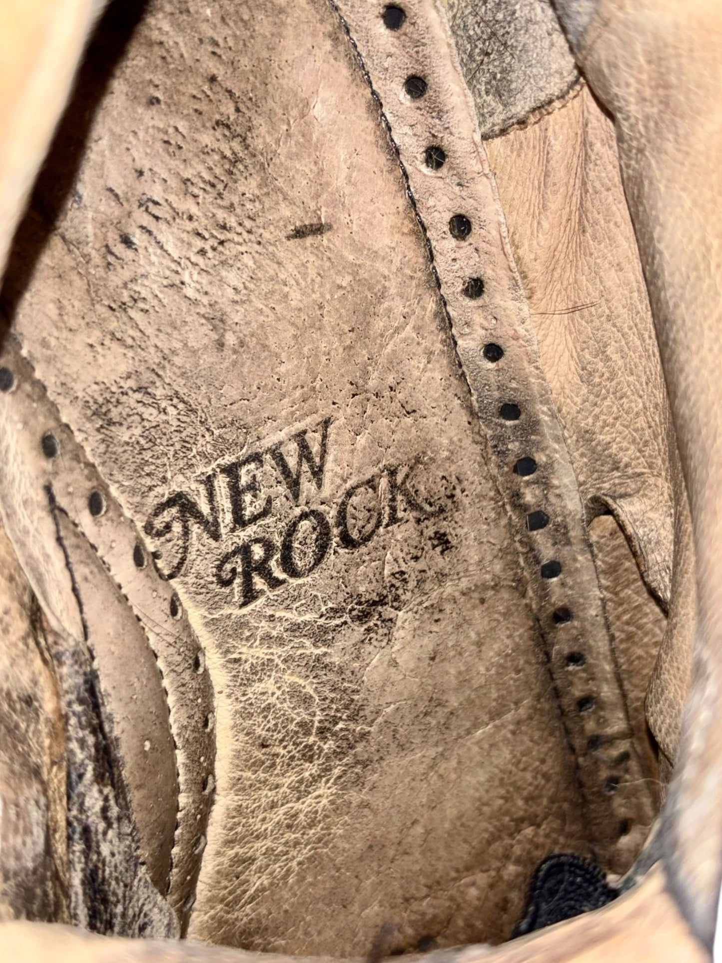 RARE vintage New Rock trailer platform boots size 40