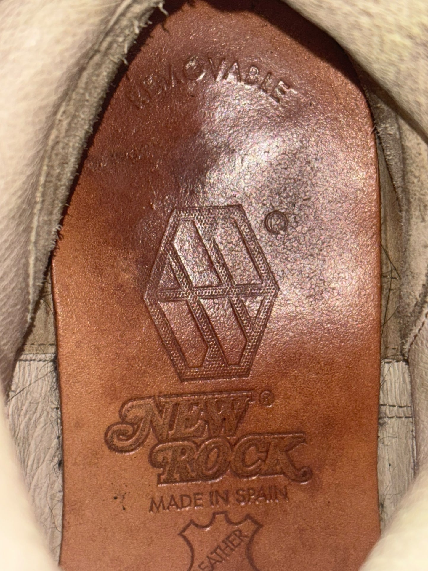 Vintage New Rock leather biker boots size 44