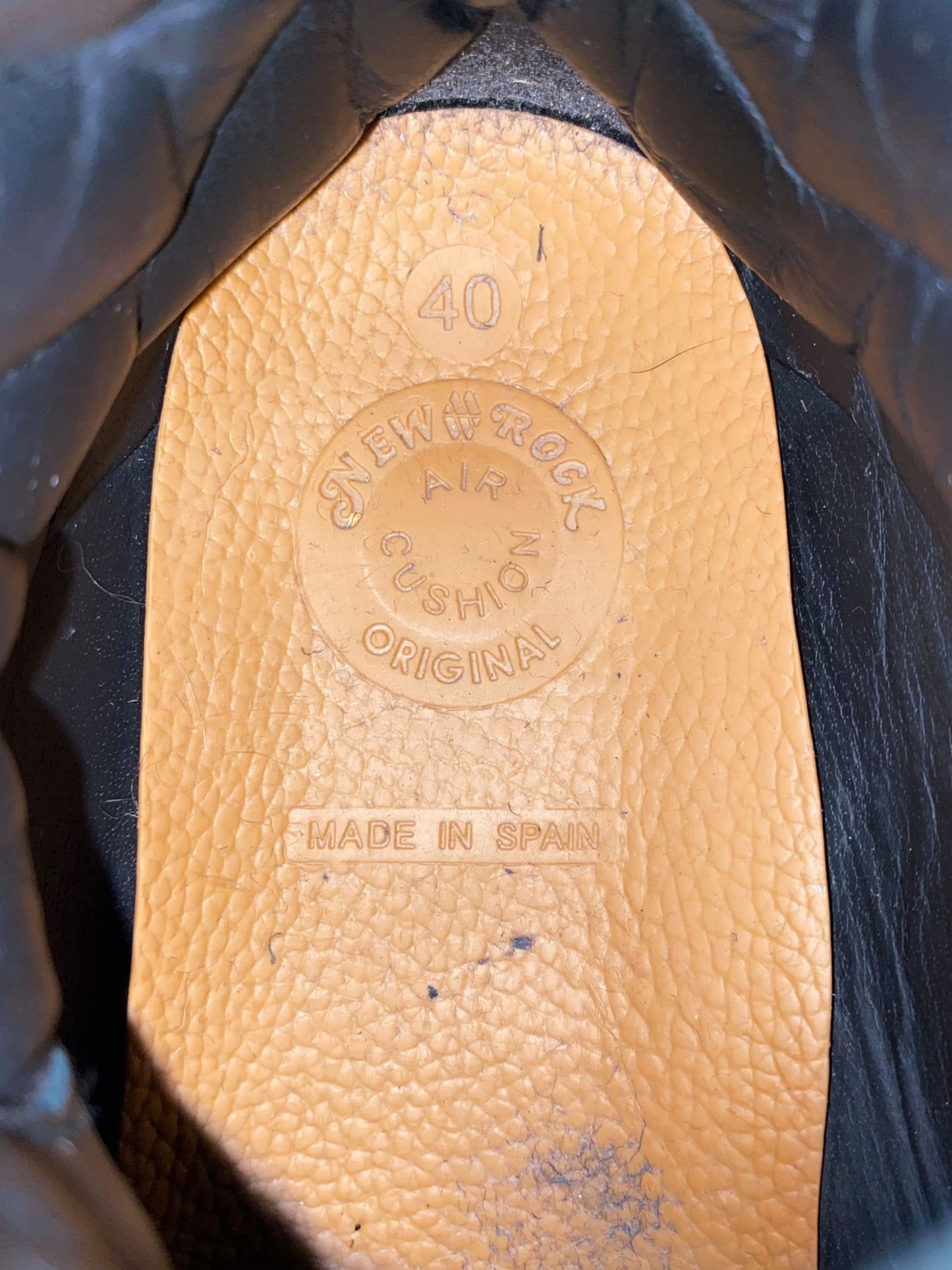 Vintage New Rock M-285 beige platform boots size 40