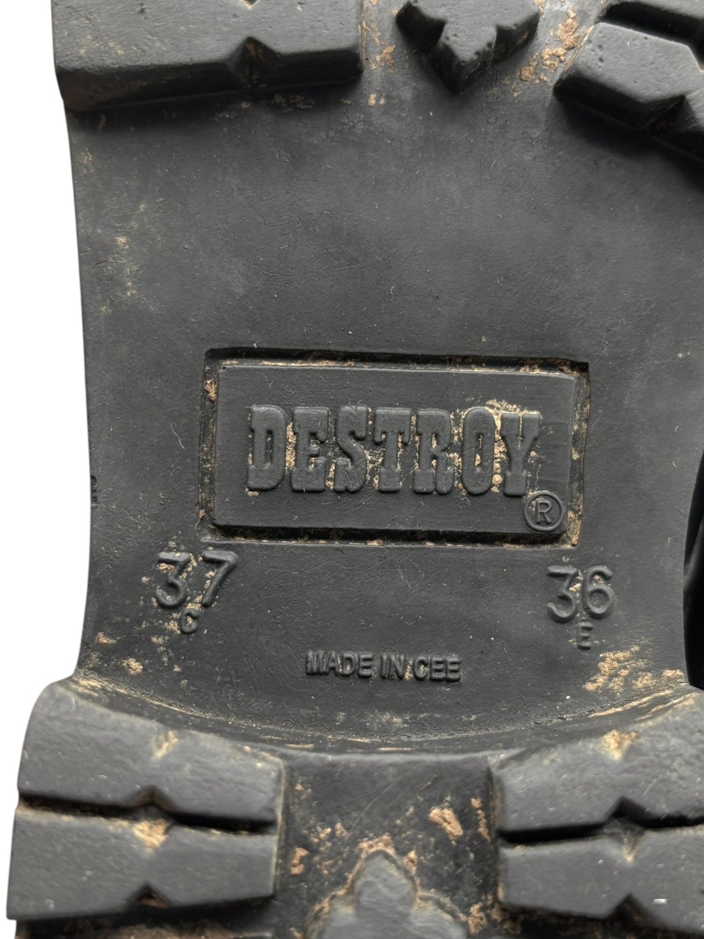 Vintage Destroy lace up boots size 36