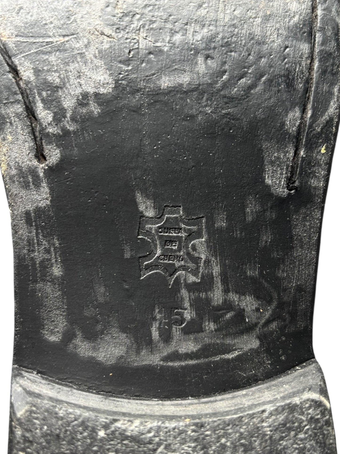 Vintage New Rock sauron black leather cowboy boots size 45