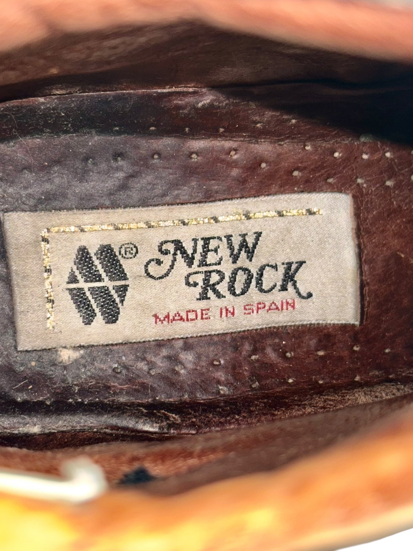 Vintage New Rock reactor platform boots size 38