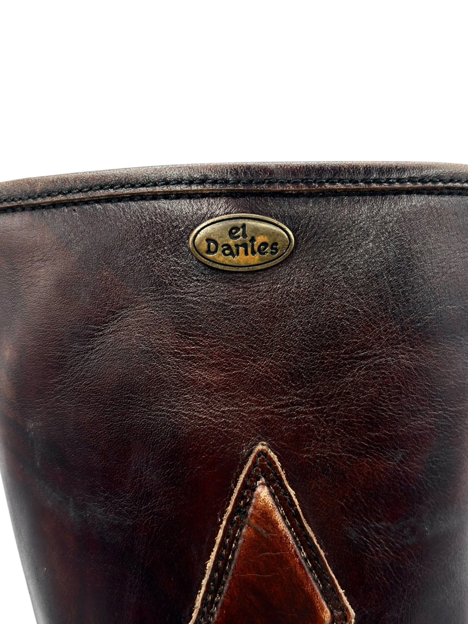 Beautiful vintage El Dantes brown leather boots size 38