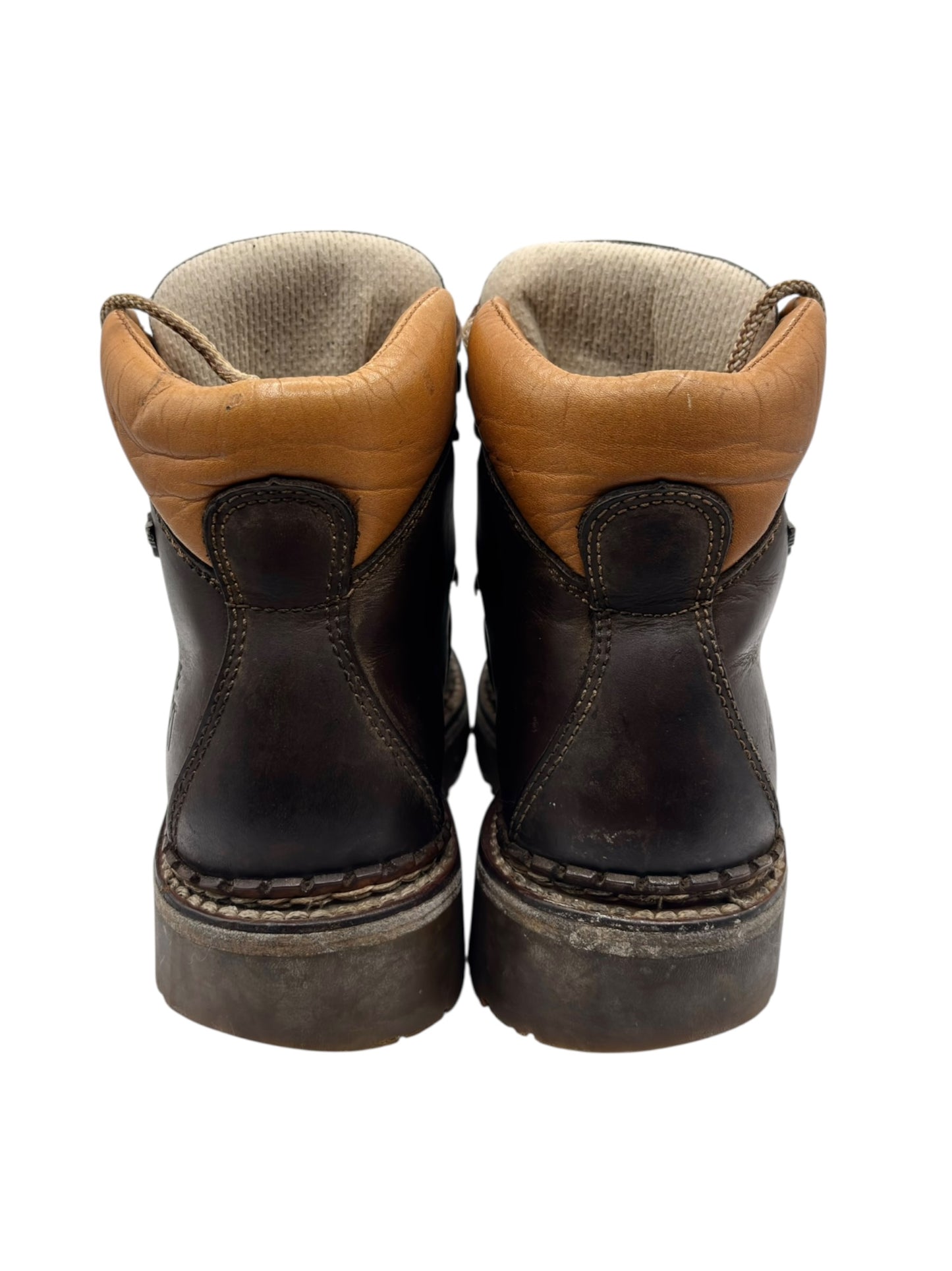 Vintage ART brown leather ankle boots size 36