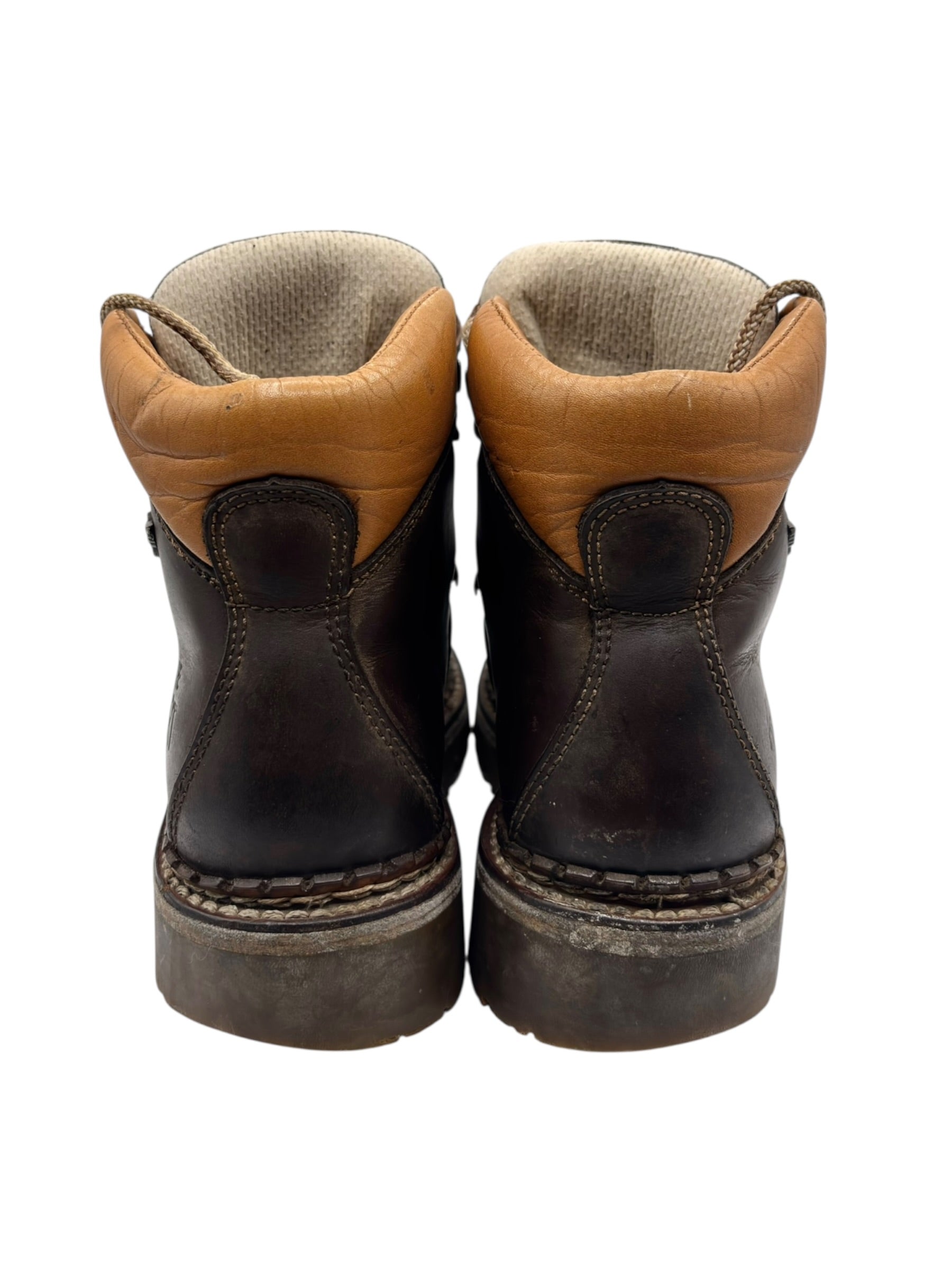 Vintage ART brown leather ankle boots size 36