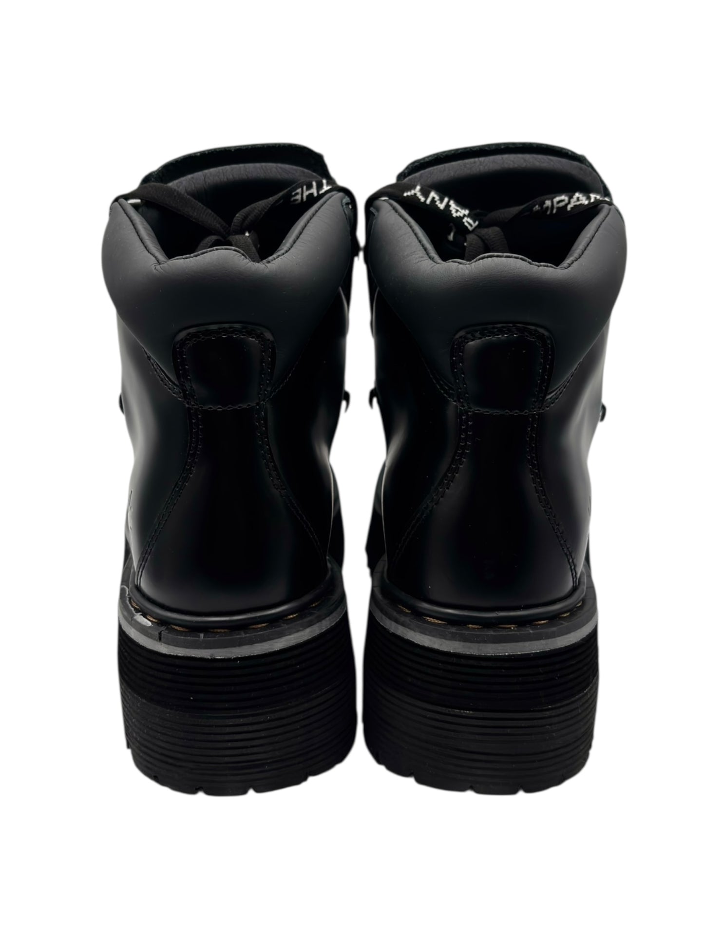 Vintage ART black leather platform boots size 39