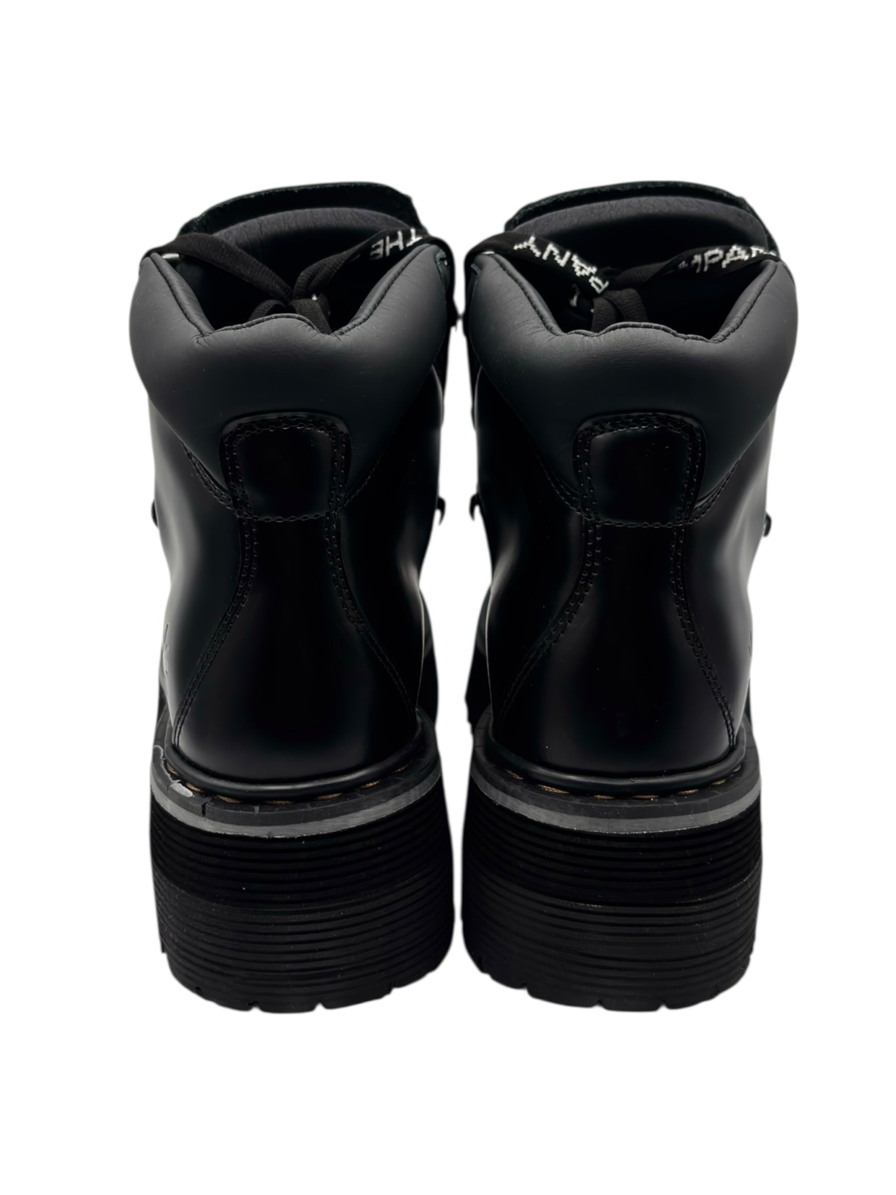 Vintage ART black leather platform boots size 39