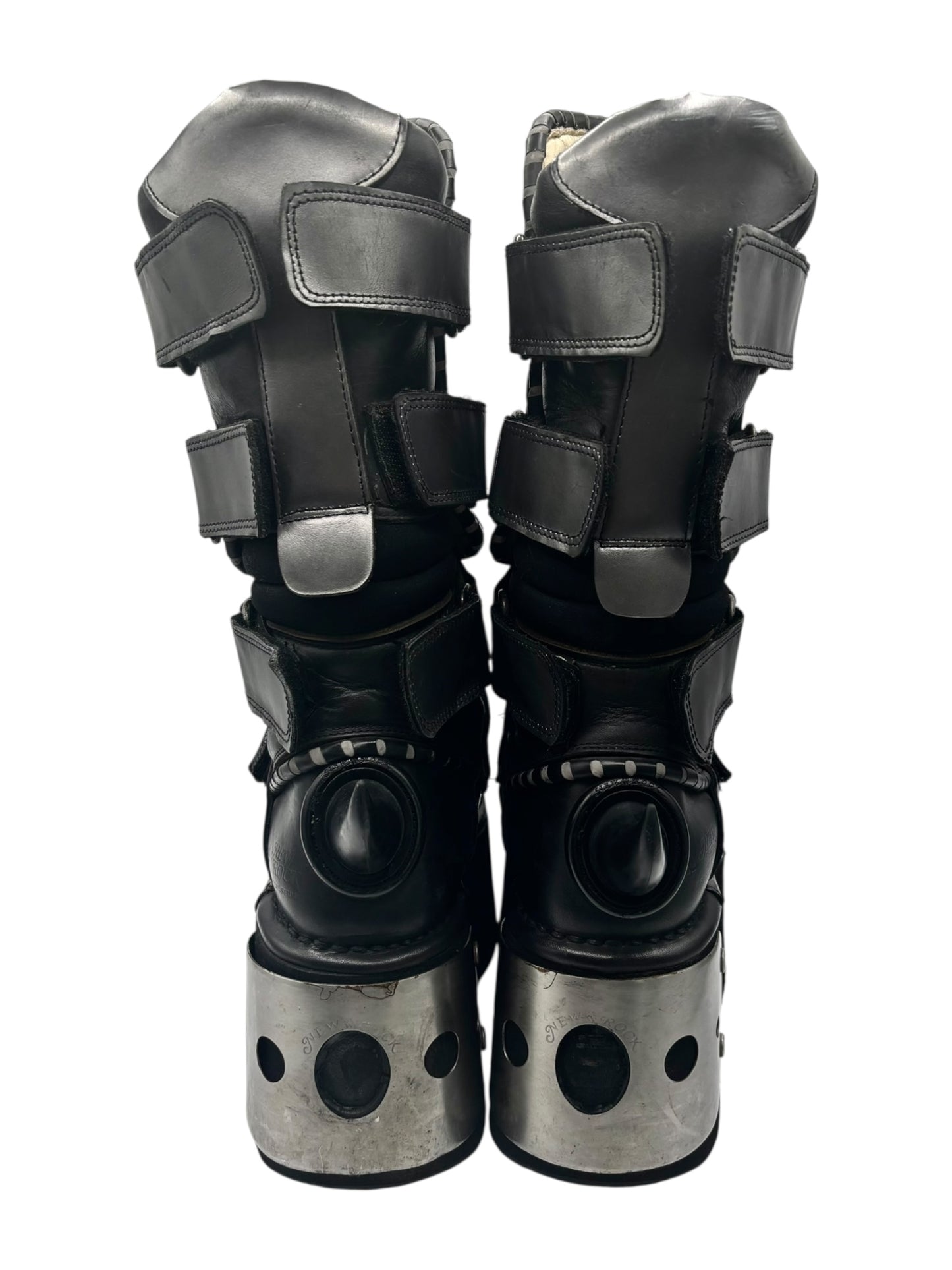 Extremely rare vintage 90s New Rock horn neptuno platform boots size 41