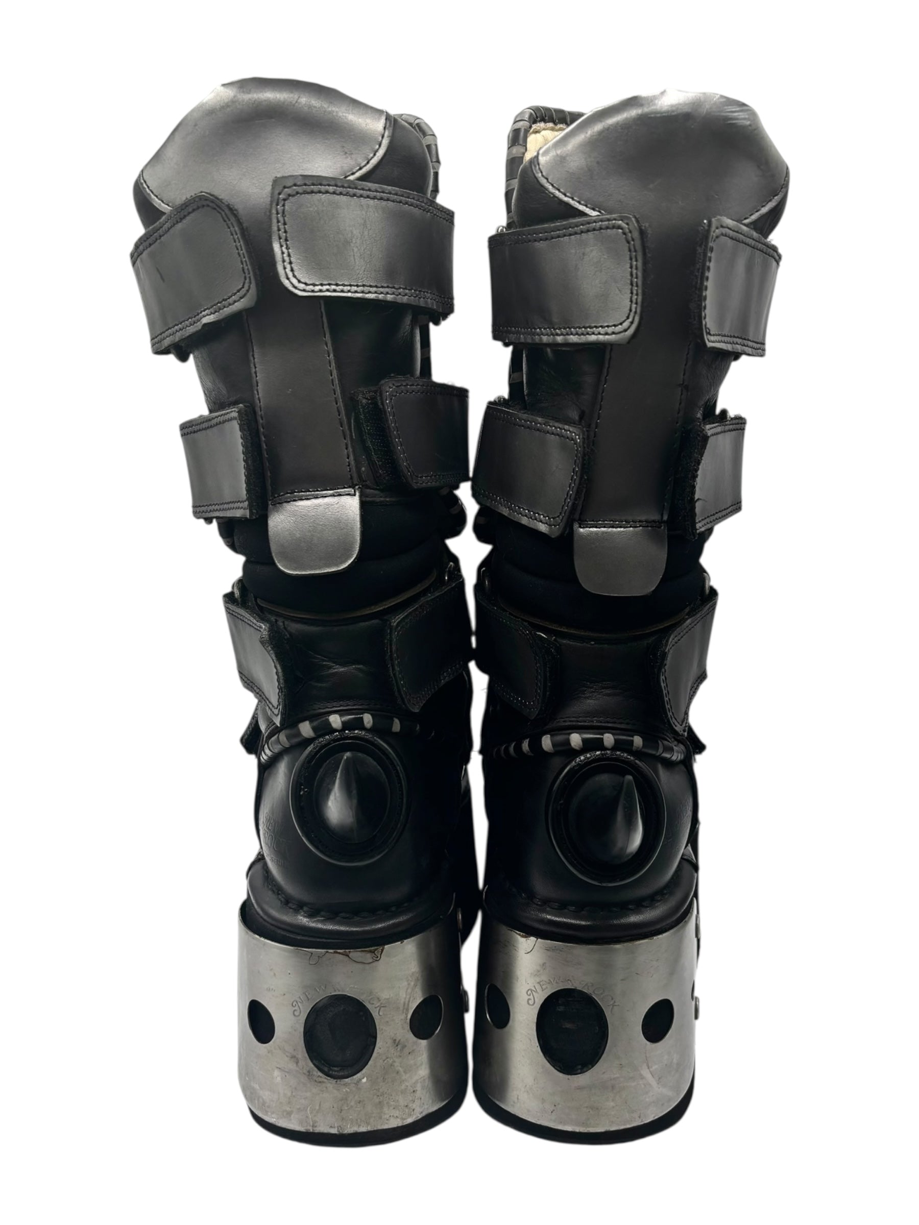 Extremely rare vintage 90s New Rock horn neptuno platform boots size 41