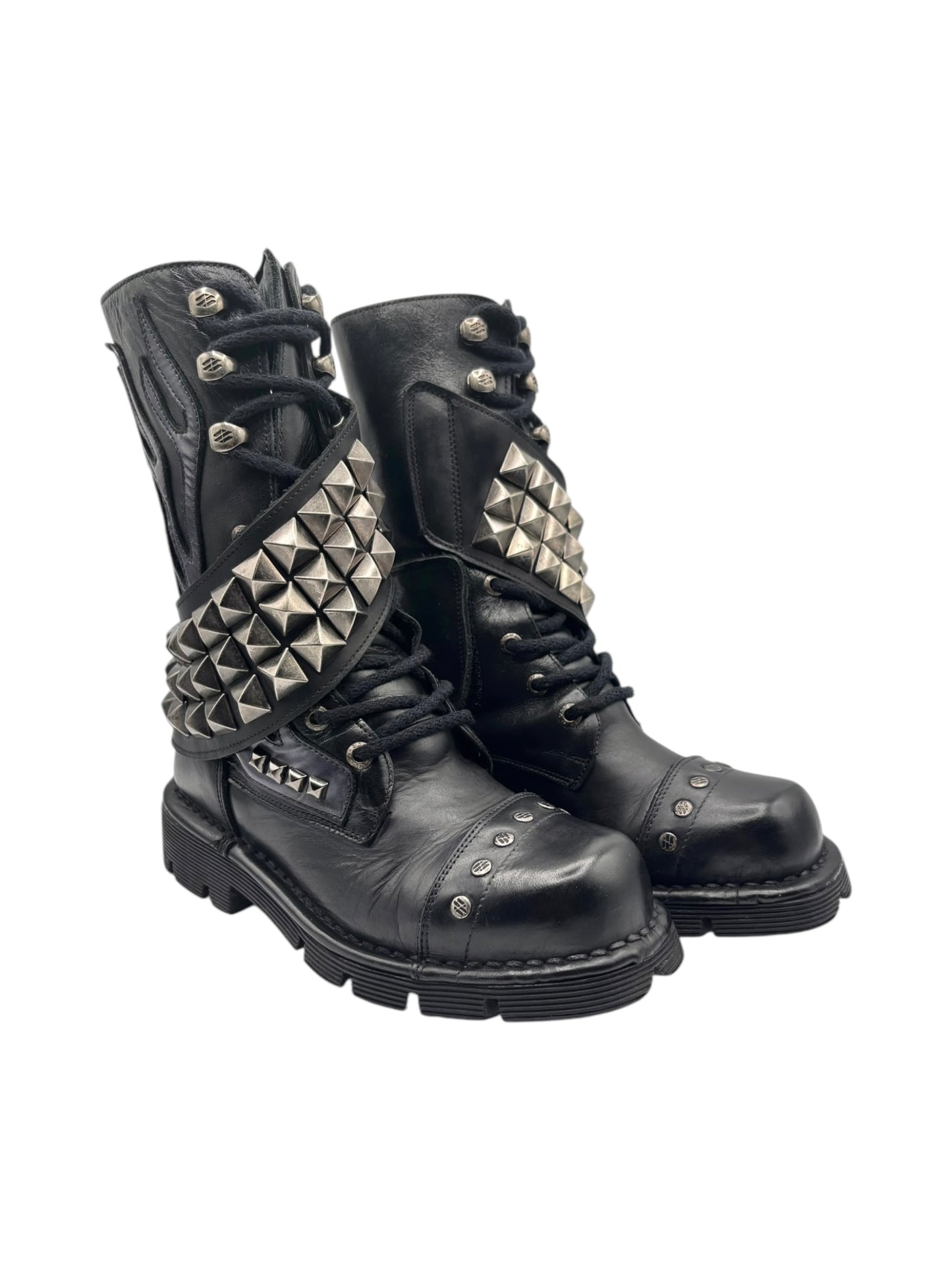 New Rock punk leather boots size 37