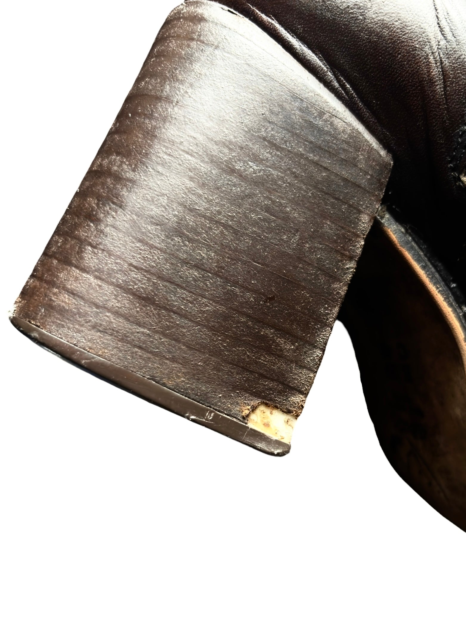 Beautiful vintage El Dantes brown leather boots size 38