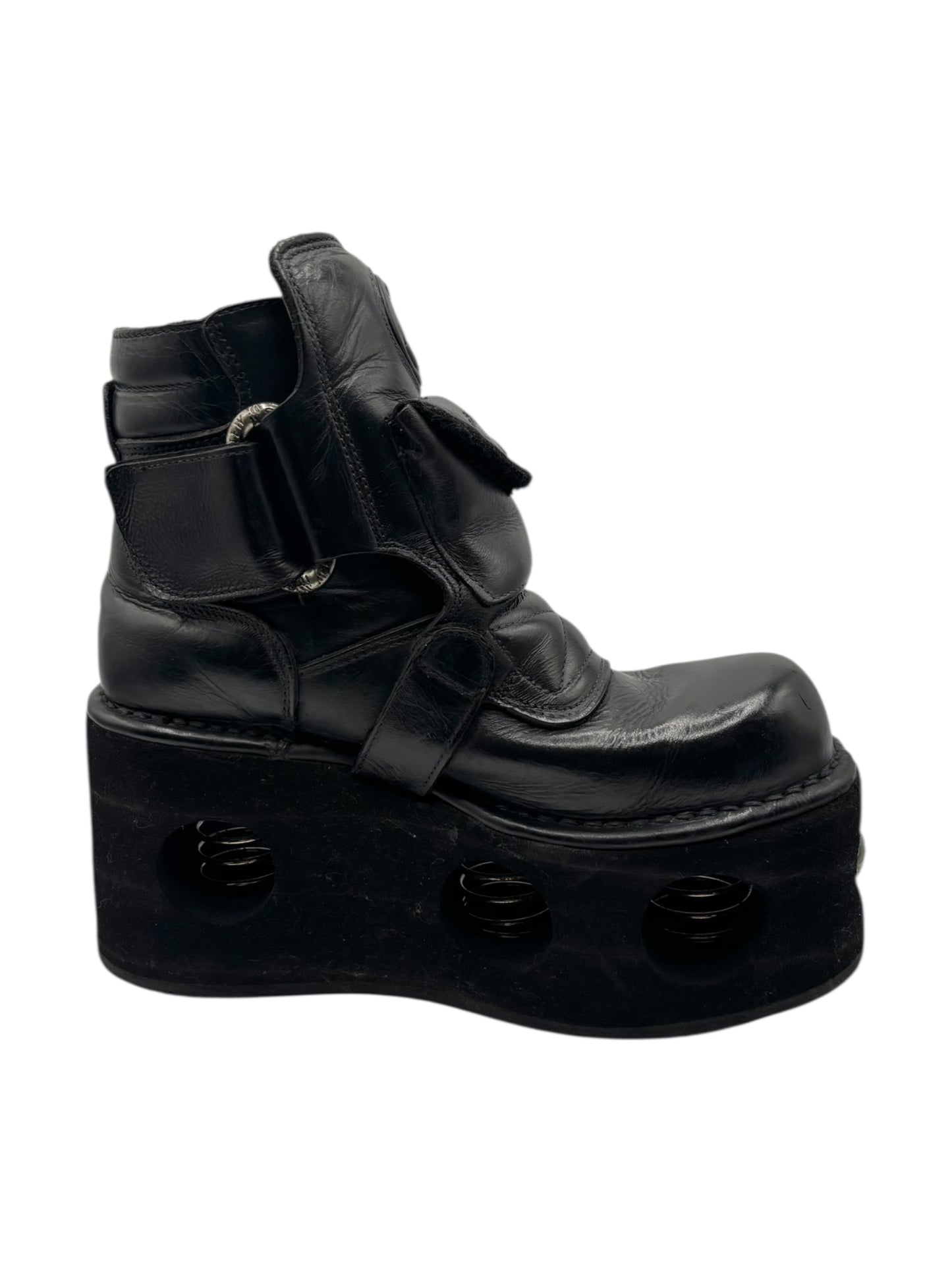 Vintage 90s New Rock neptuno pouch platform boots size 39