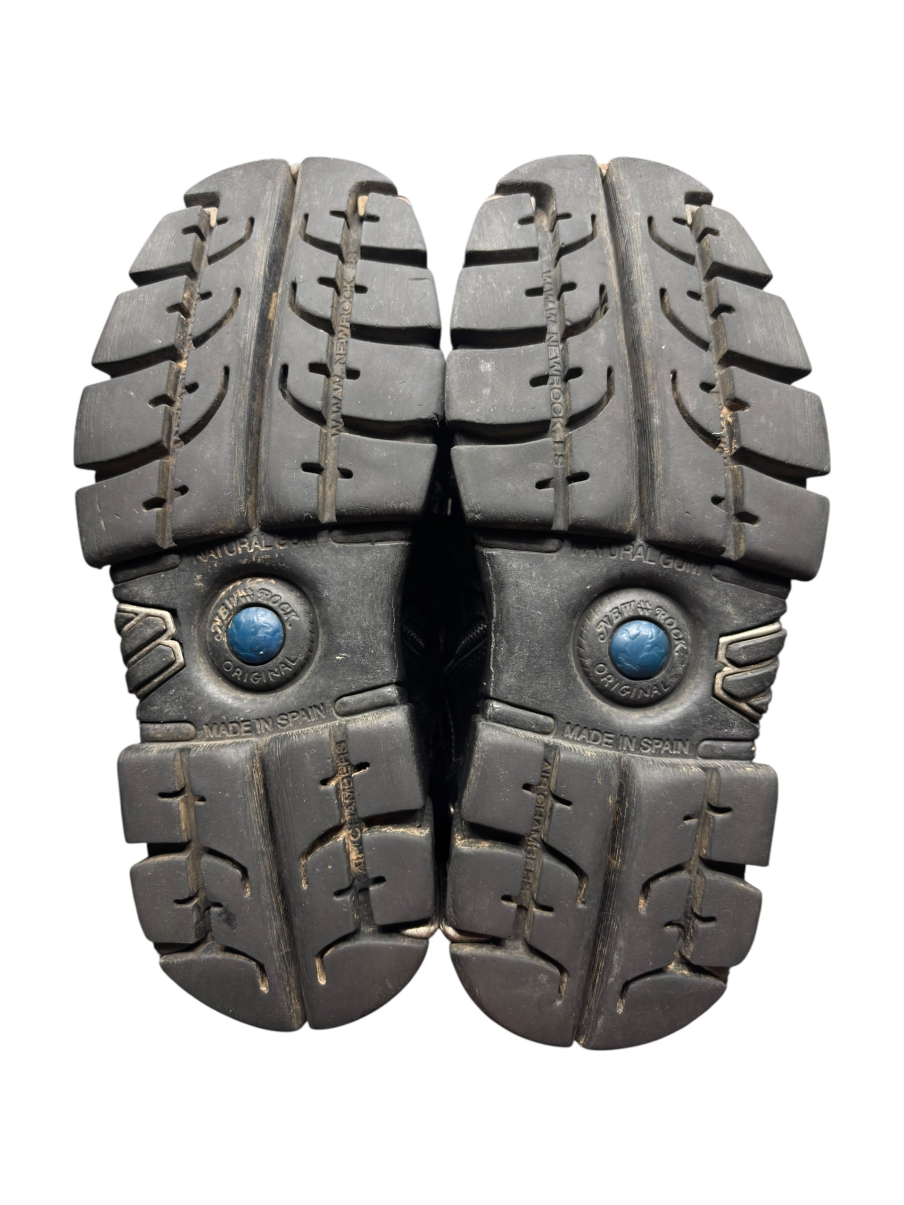 Vintage New Rock studded mid-calf platform boots size 39