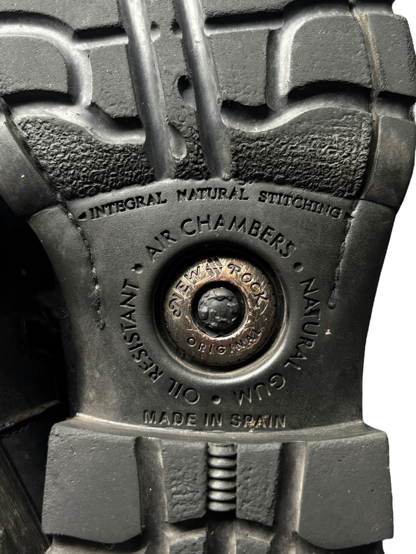 Vintage New Rock leather biker boots size 44