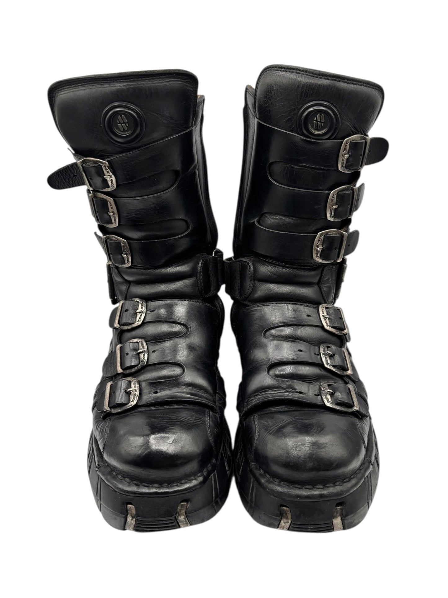 RARE vintage New Rock techno platform boots size 42