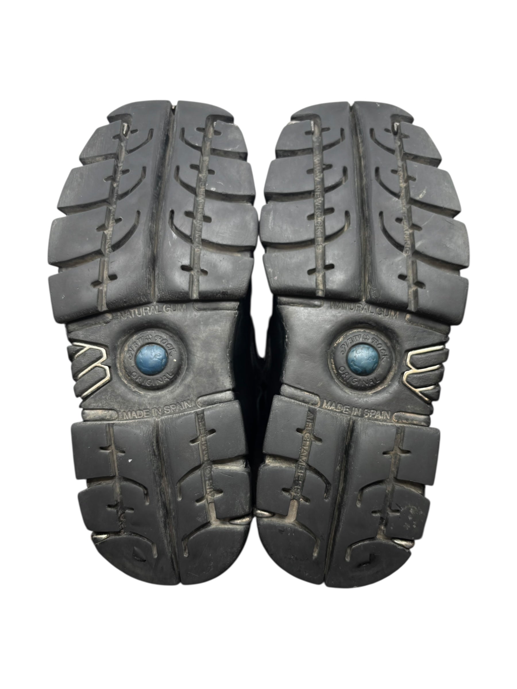 Vintage New Rock studded leather platform boots size 41