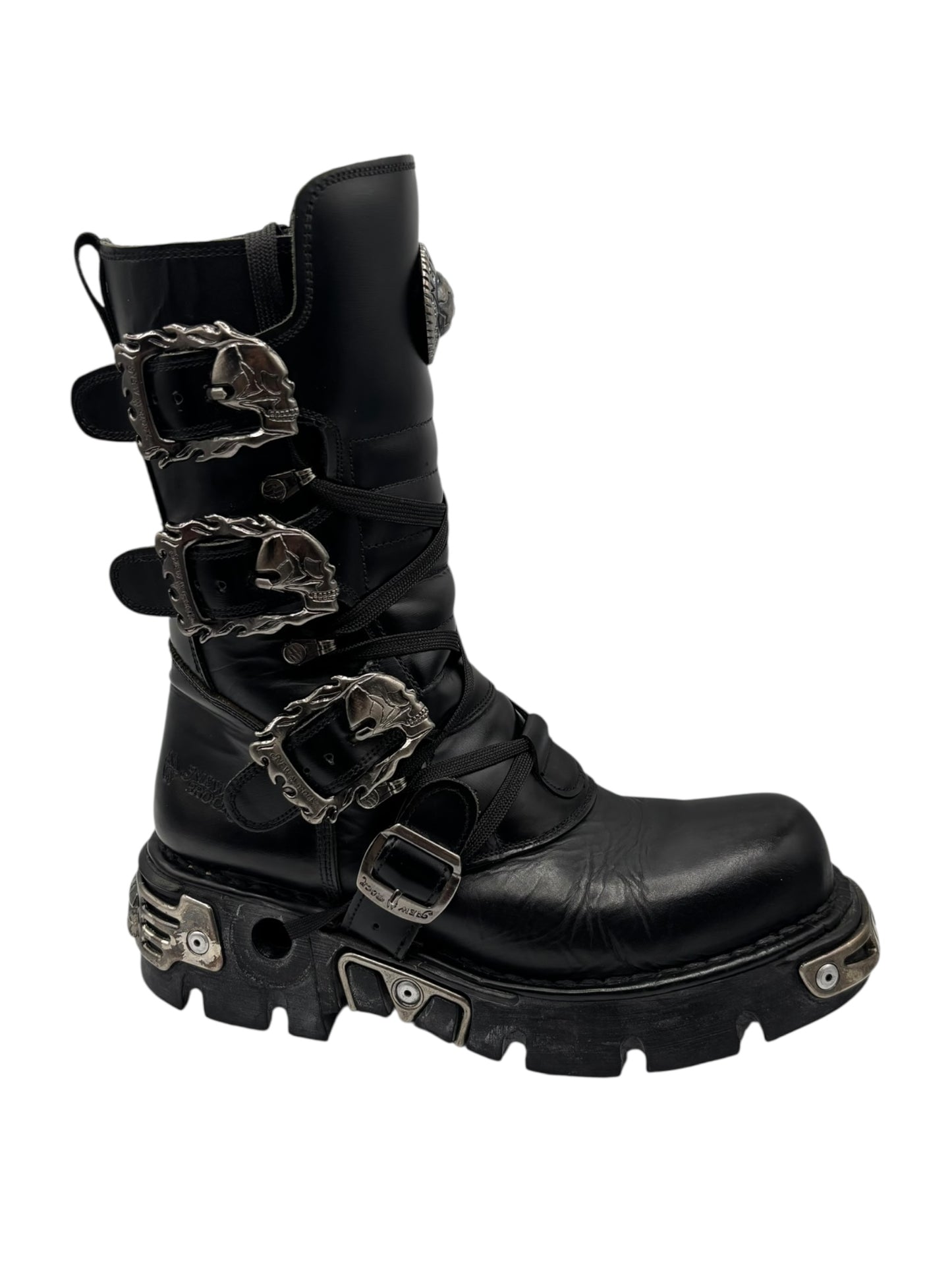 Rare vintage New Rock reactor leather boots size 42