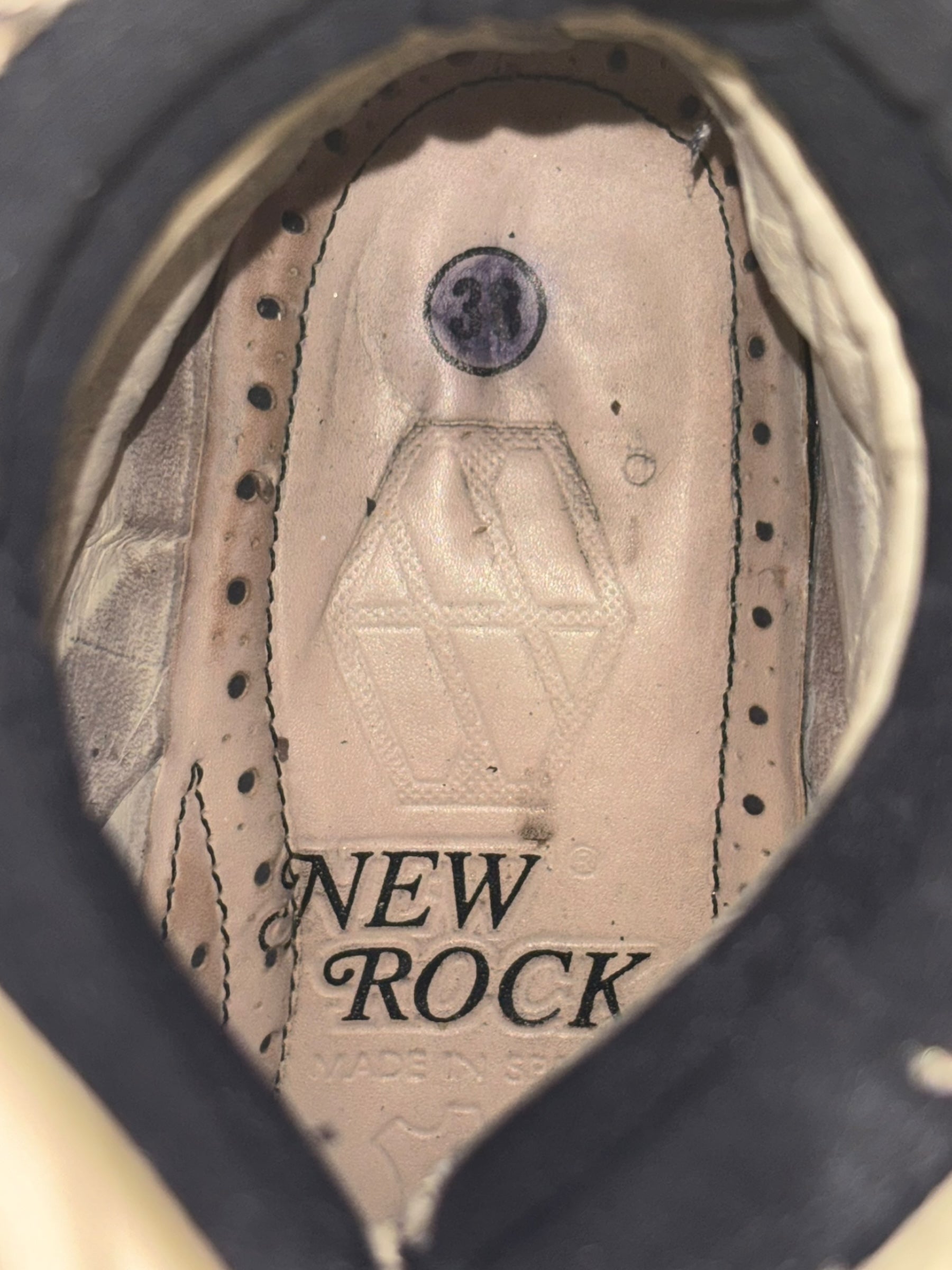 Extremely rare vintage 90s New Rock horn neptuno platform boots size 41