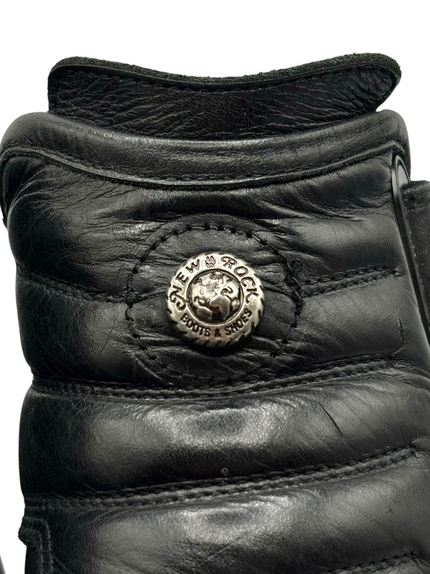 Vintage New Rock avant garde leather platform boots size 41