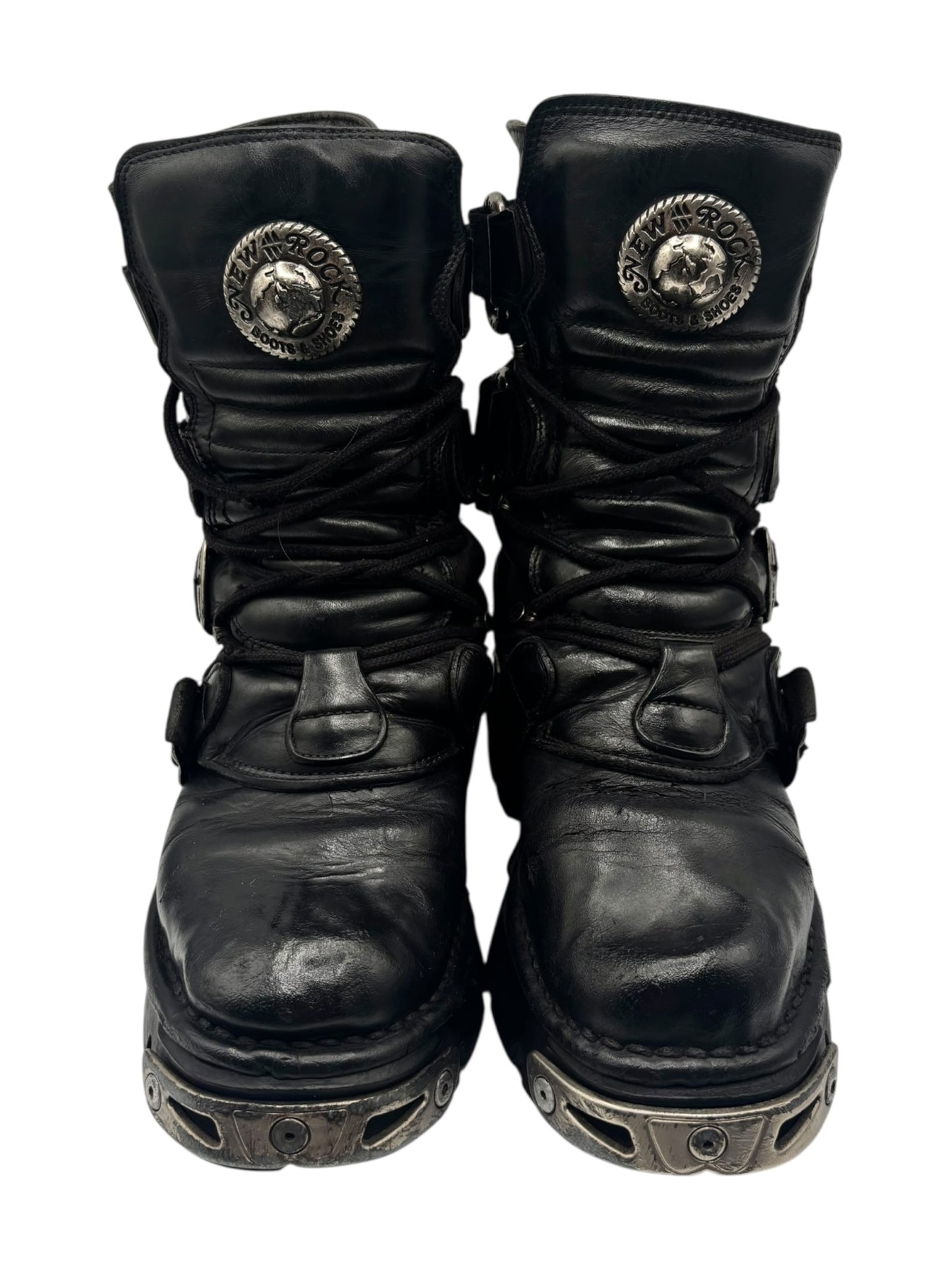 Rare vintage New Rock reactor leather boots size 36