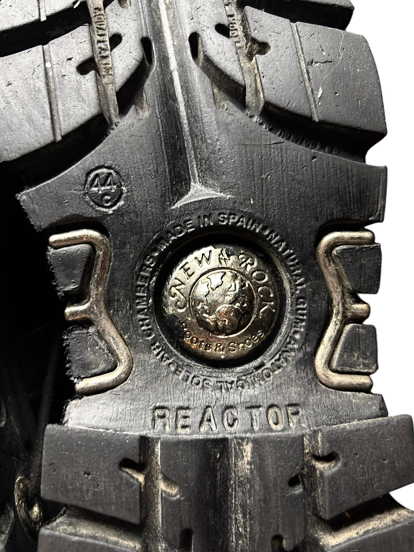 Vintage New Rock knee high reactor leather boots size 44