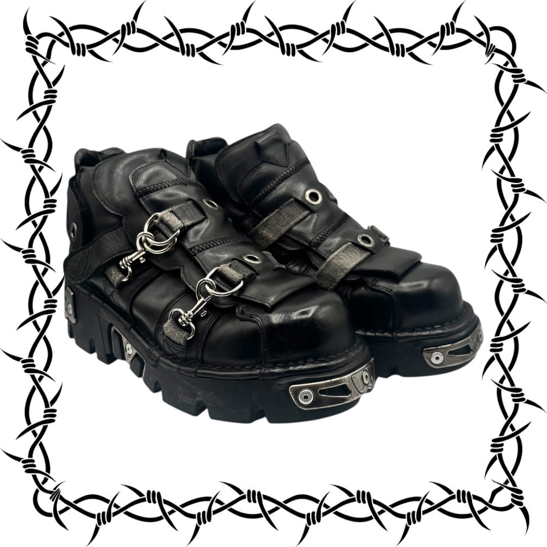 Vintage New Rock reactor platform boots size 43