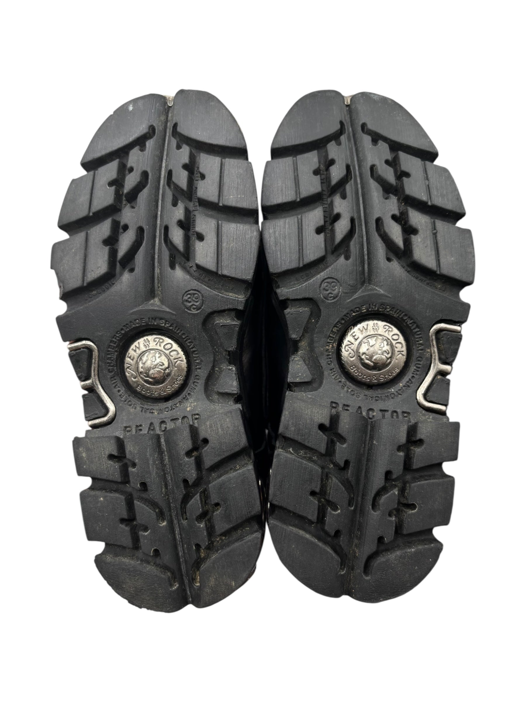 Vintage rare New Rock chunky avant garde leather platform boots size 39