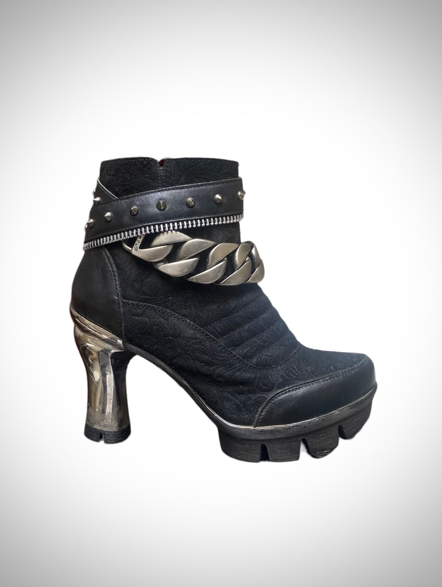 Rare vintage New Rock leather heels size 37