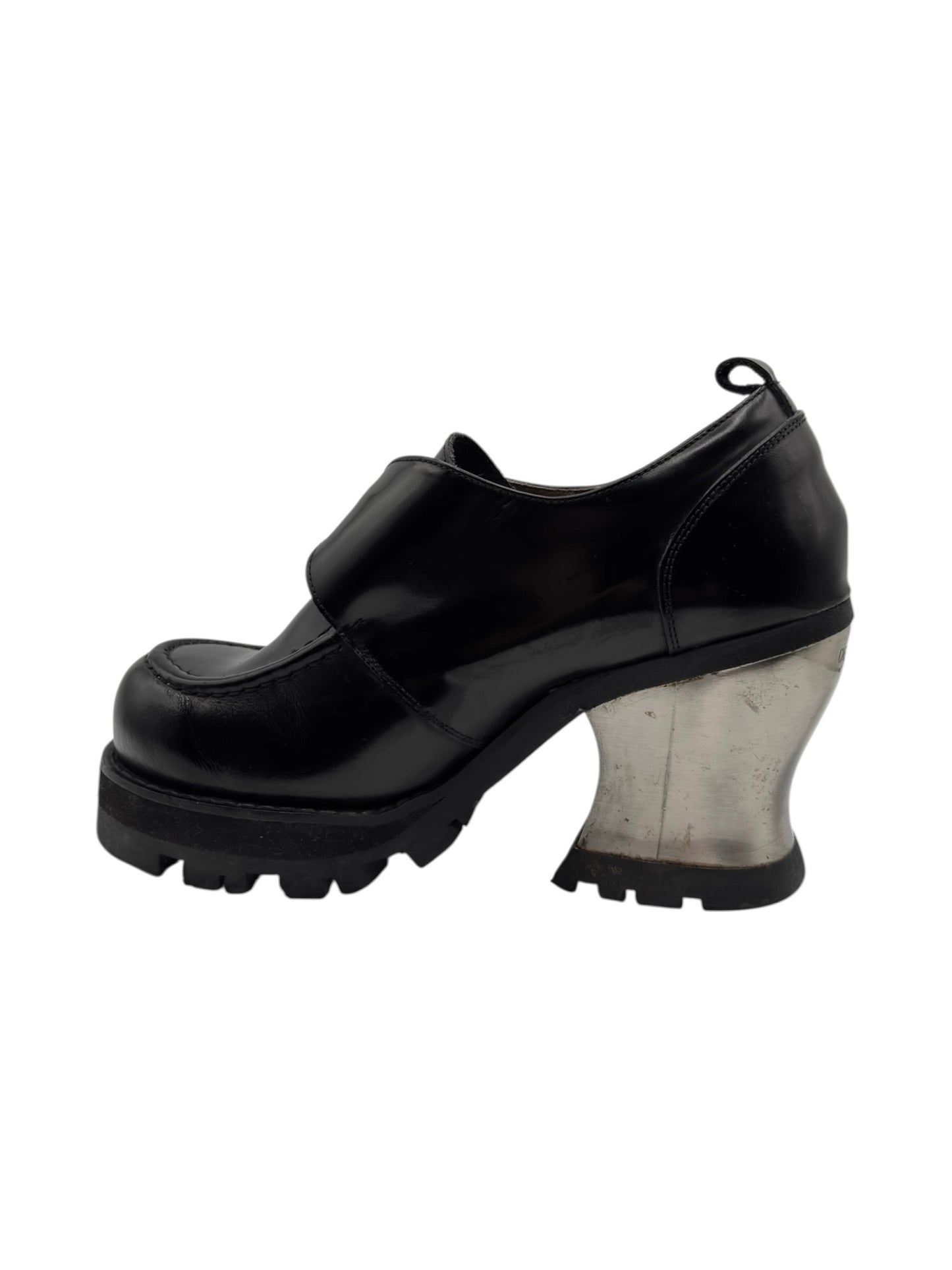 Vintage Destroy buckle loafers