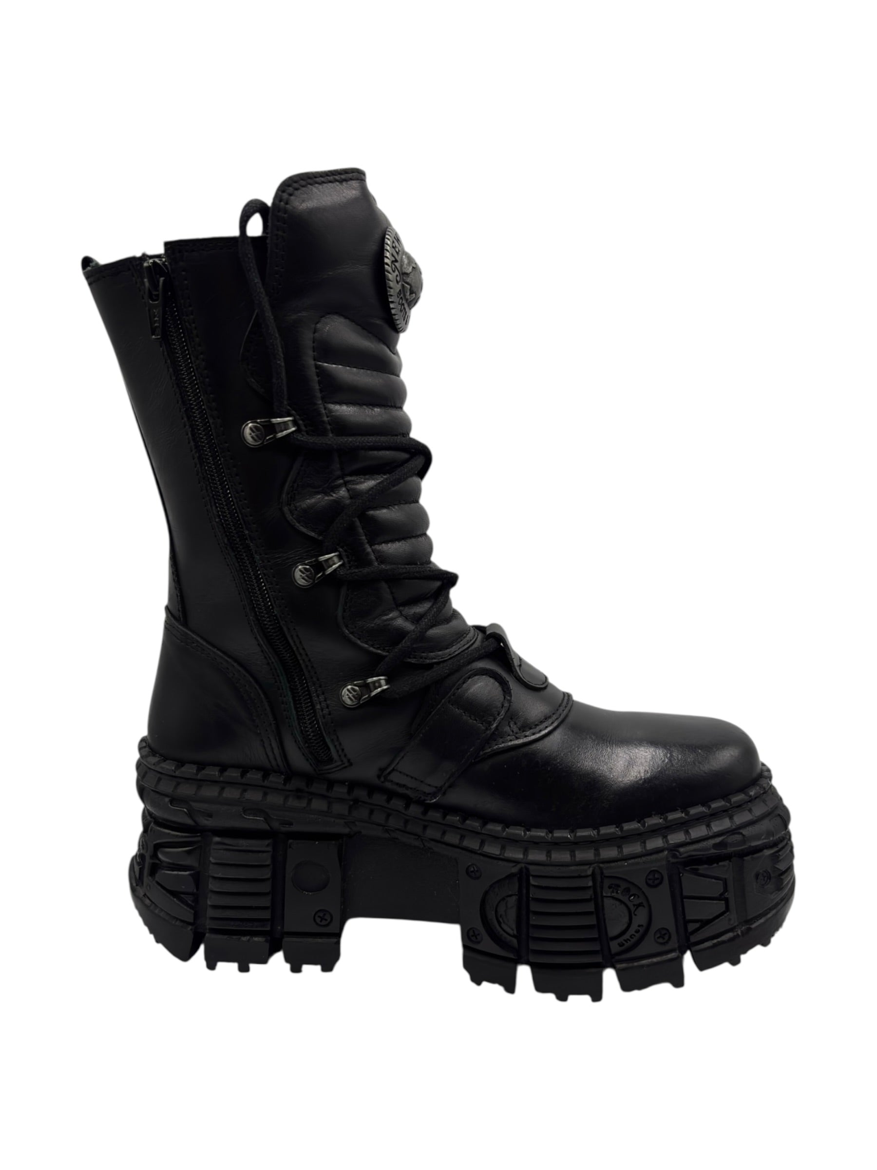 New Rock mid-calf techno platform boots size 39
