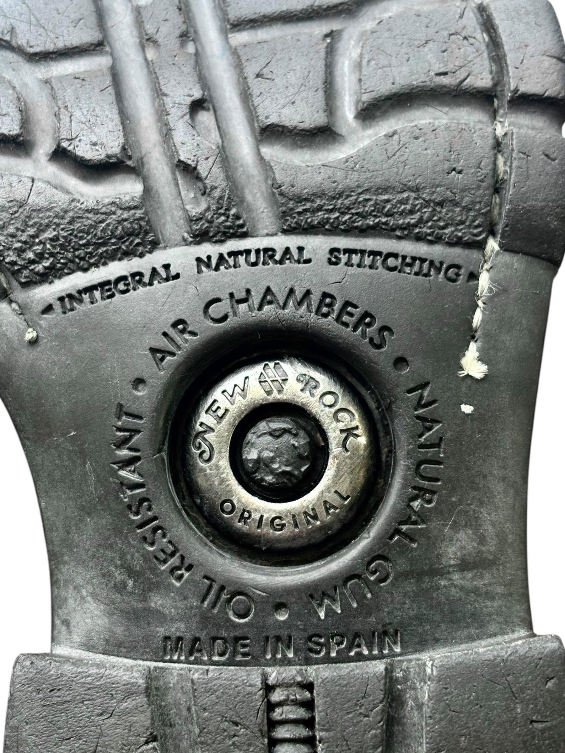 Vintage New Rock leather biker boots size 39