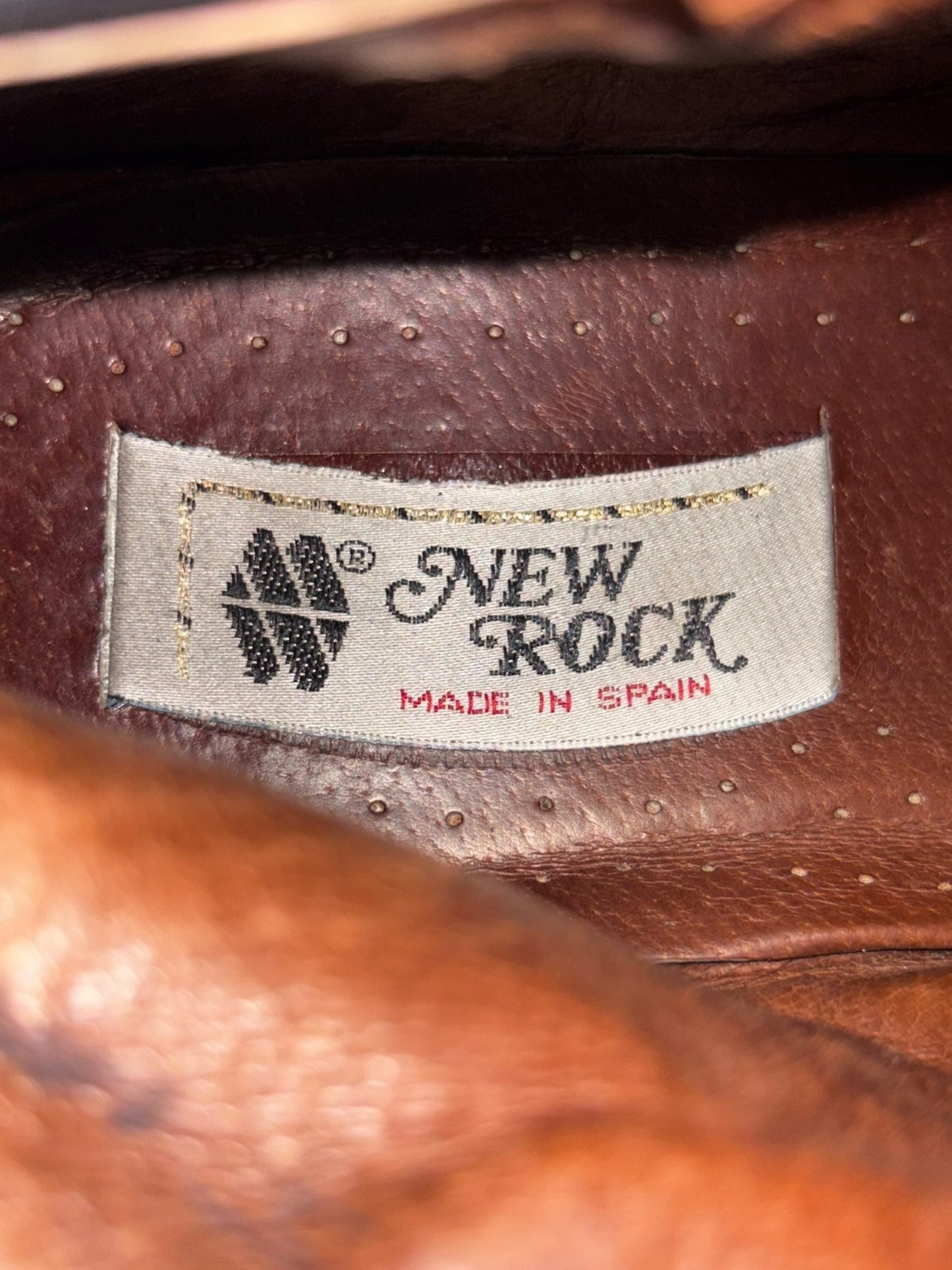 Vintage New Rock lace-up ankle boots size 44