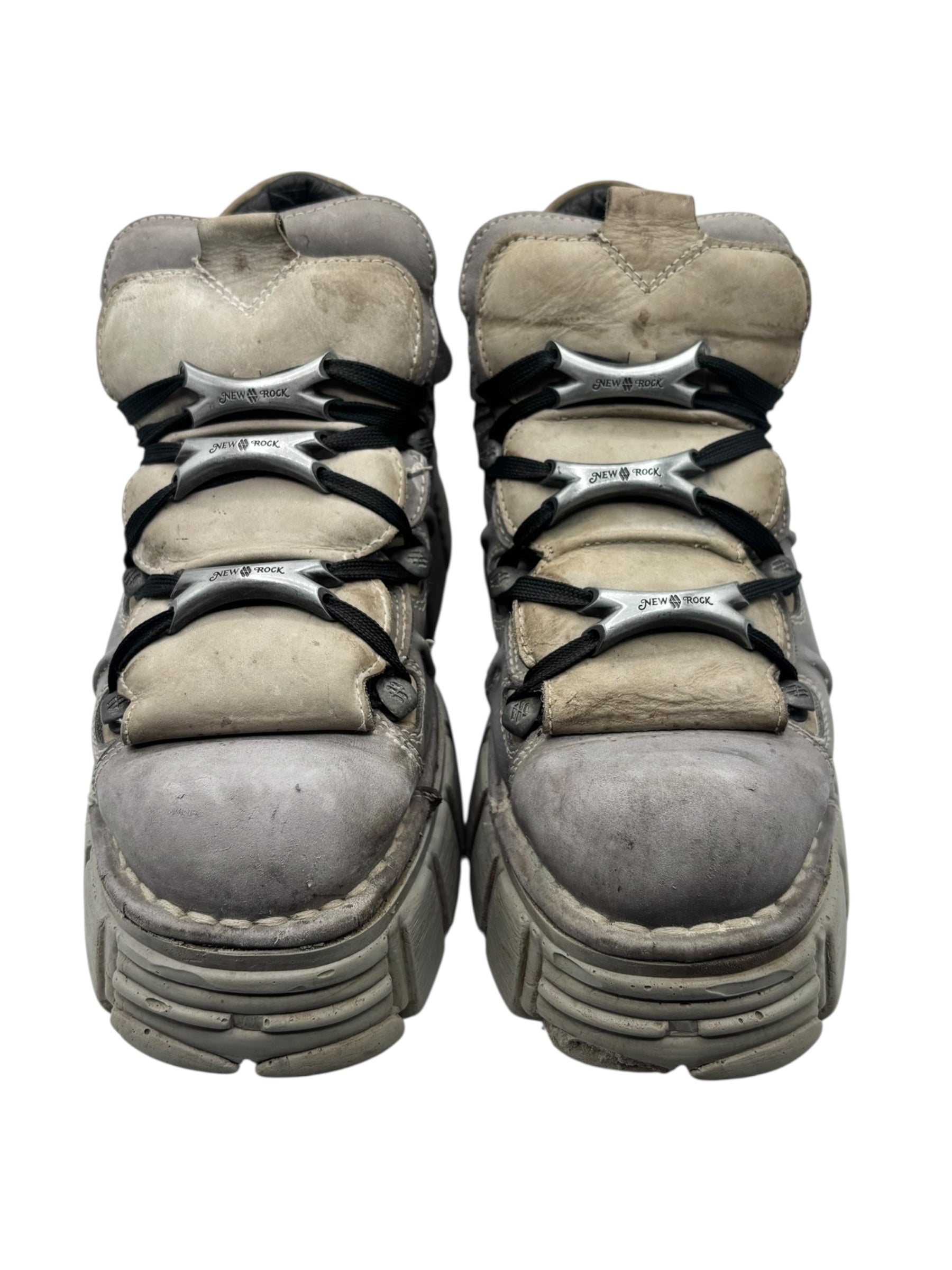 New Rock M-106 grey platform boots size 43
