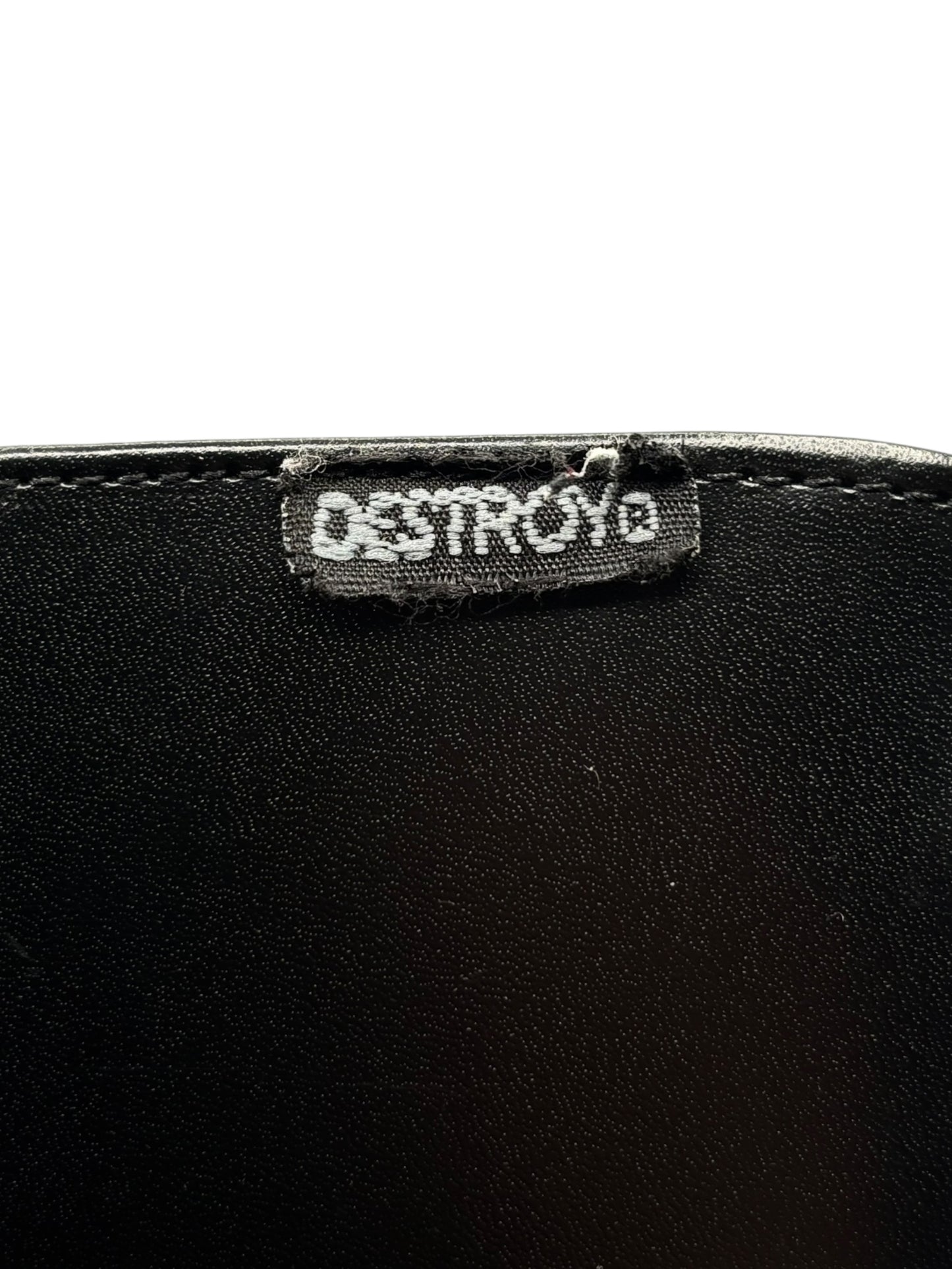 Vintage Destroy block platform knee high boots size 38