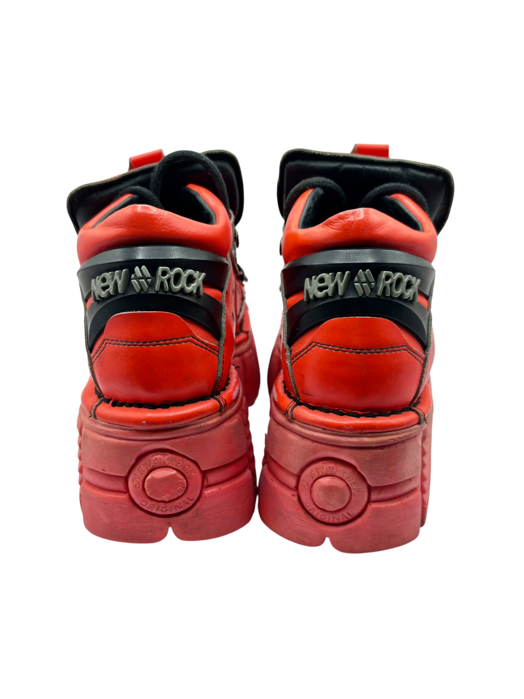 New Rock M-106 bright pink platform boots size 38