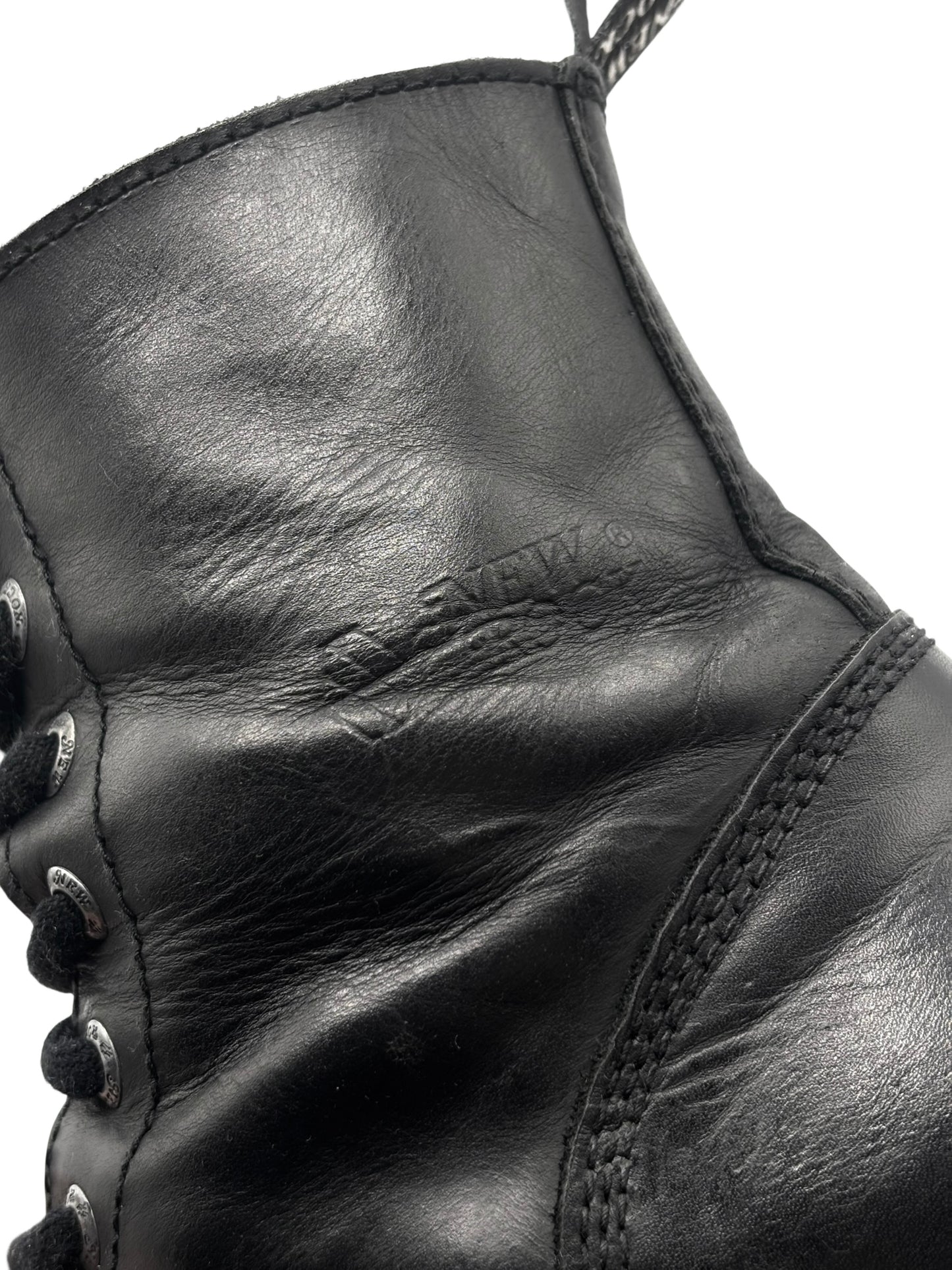 New Rock mega platform techno leather boots