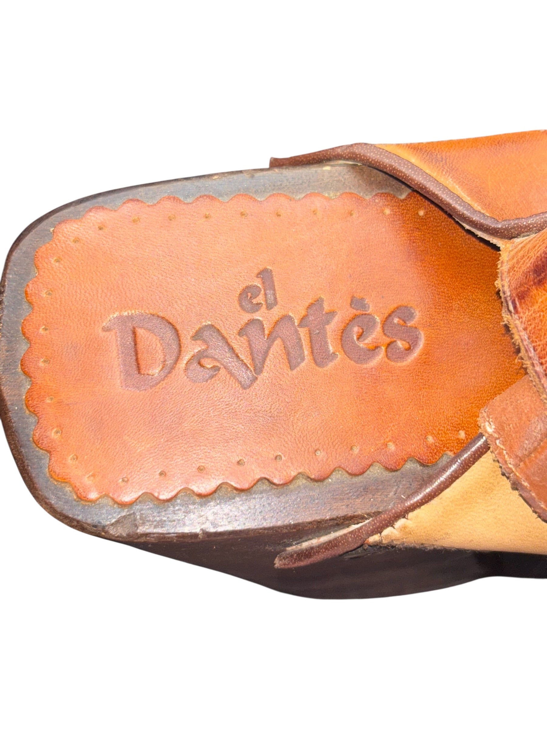 Vintage El Dantes block platform sandals size 38