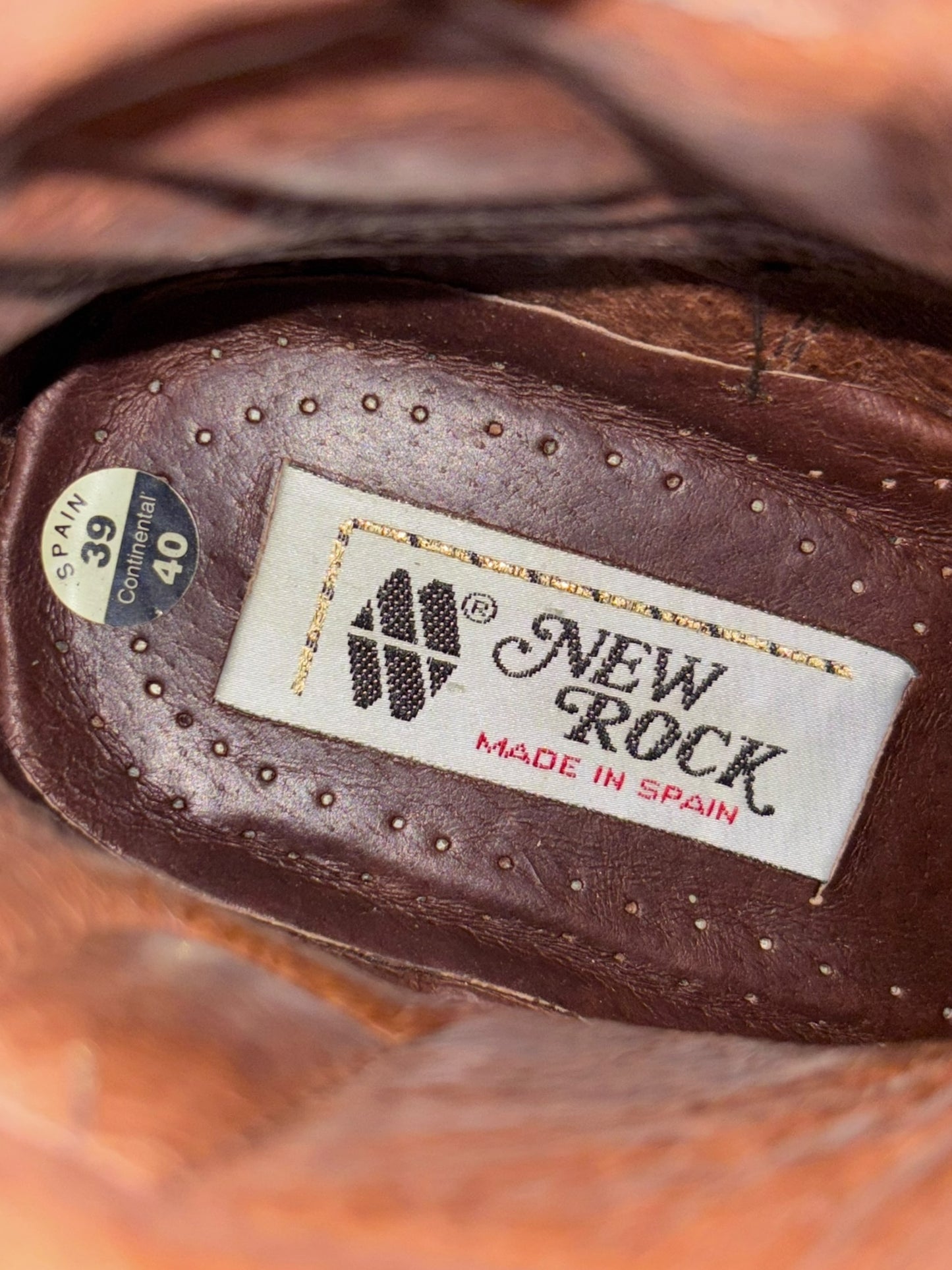 Vintage 90s New Rock neptuno pouch platform boots size 40