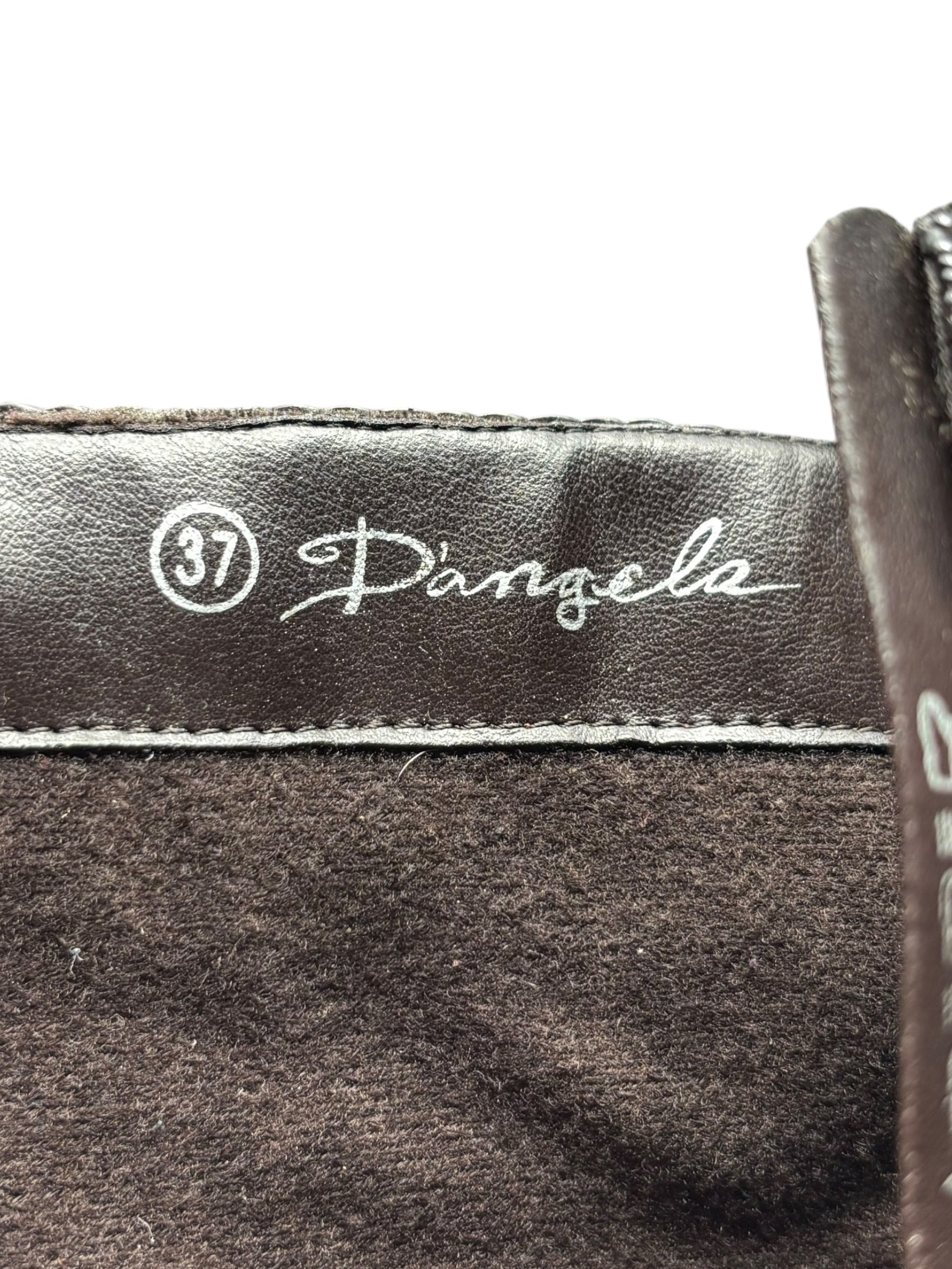 Y2k El Dantes type leather brown heels from brand Dangela size 37