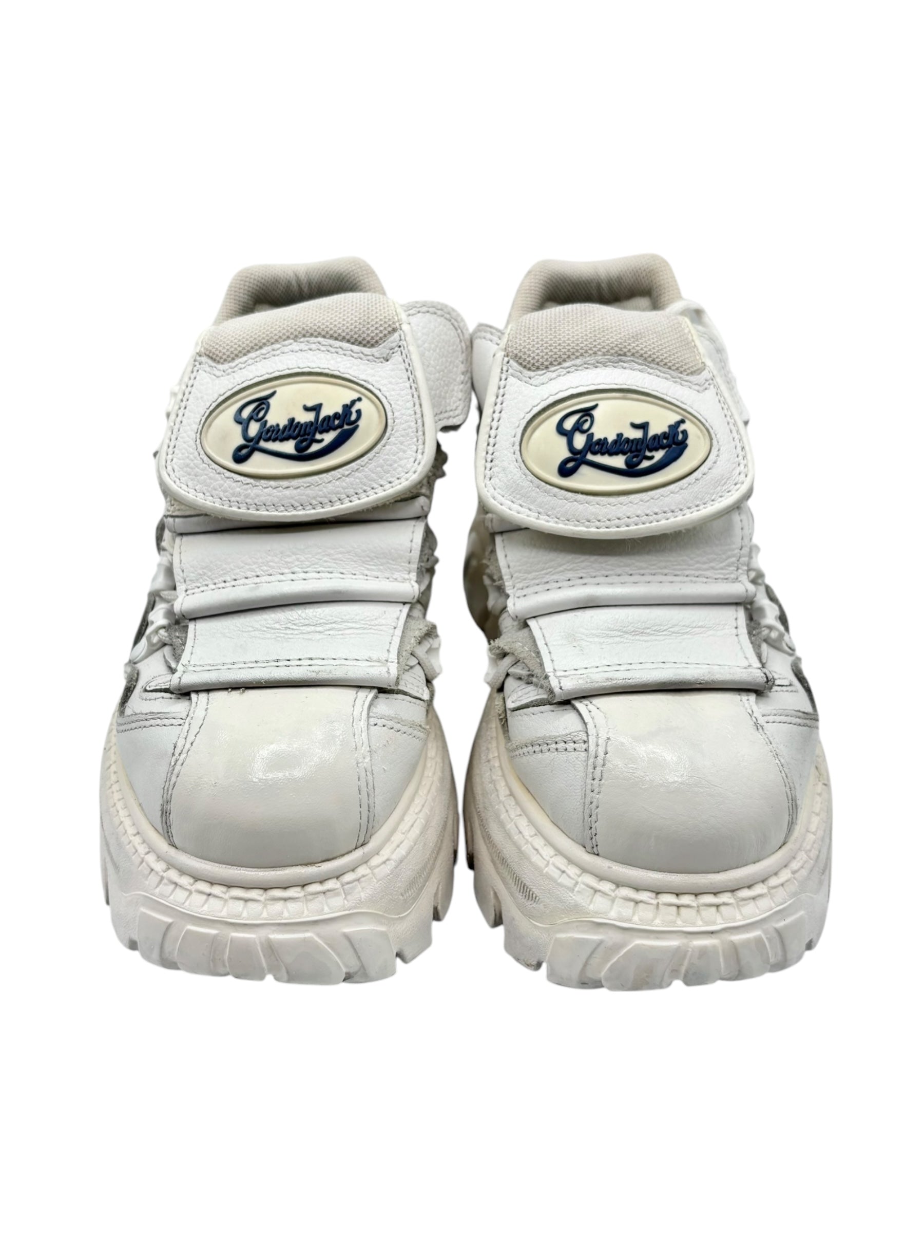 Vintage Gordon Jack white platform boots size 39