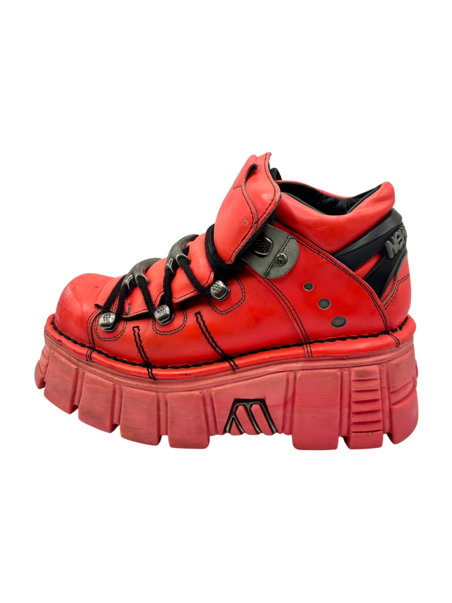 New Rock M-106 bright pink platform boots size 38