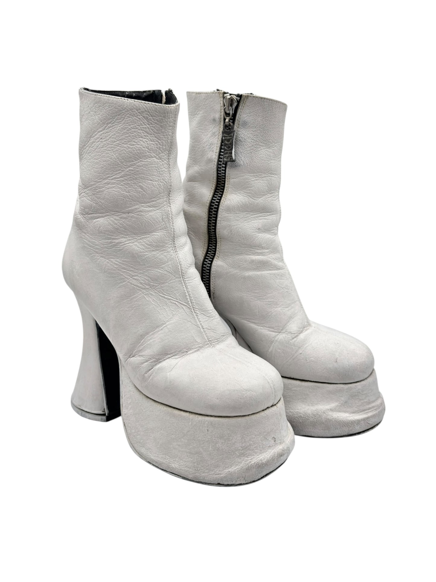 Vintage SHOCK white platform boots size 36