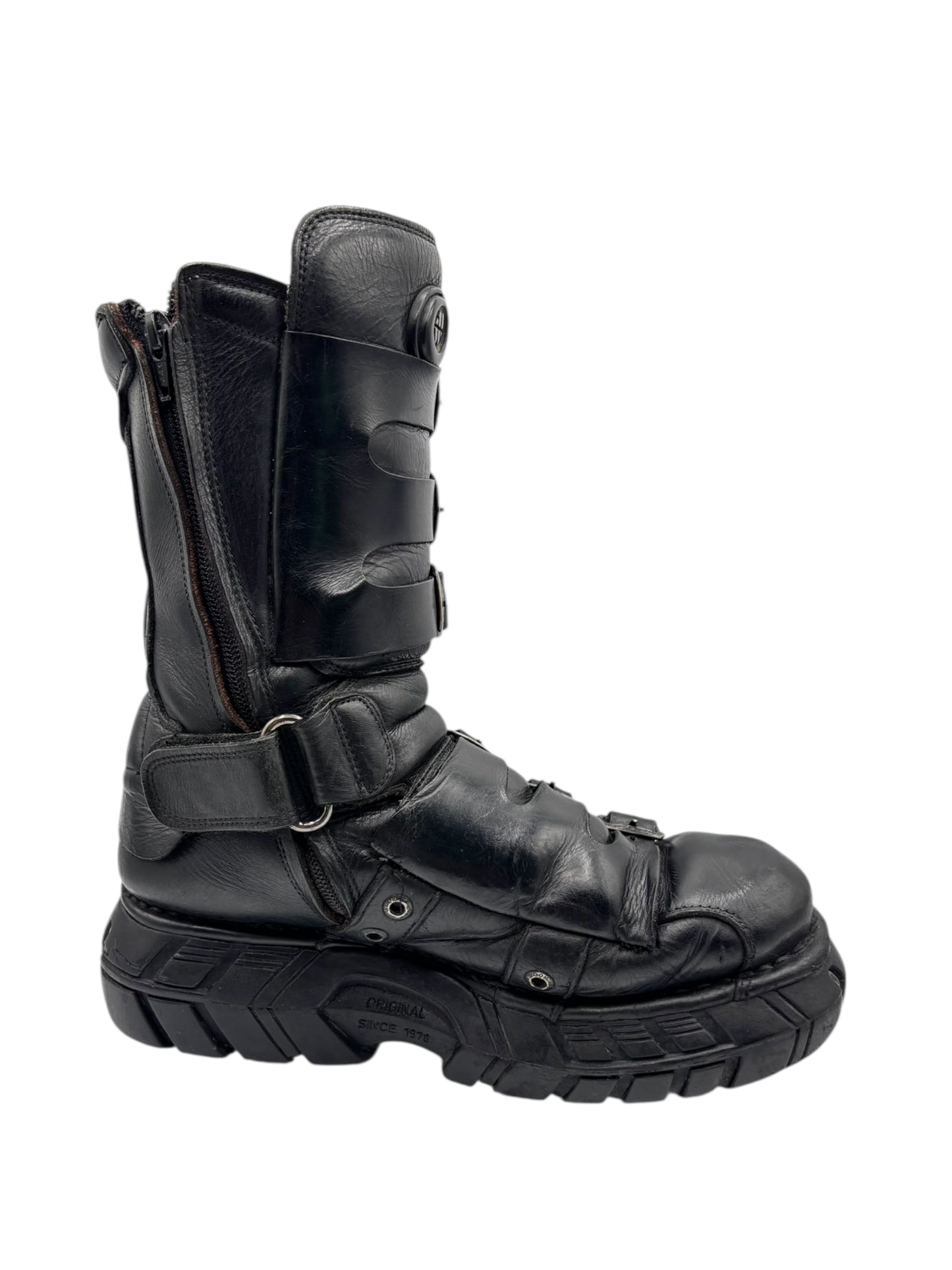 RARE vintage New Rock techno platform boots size 42