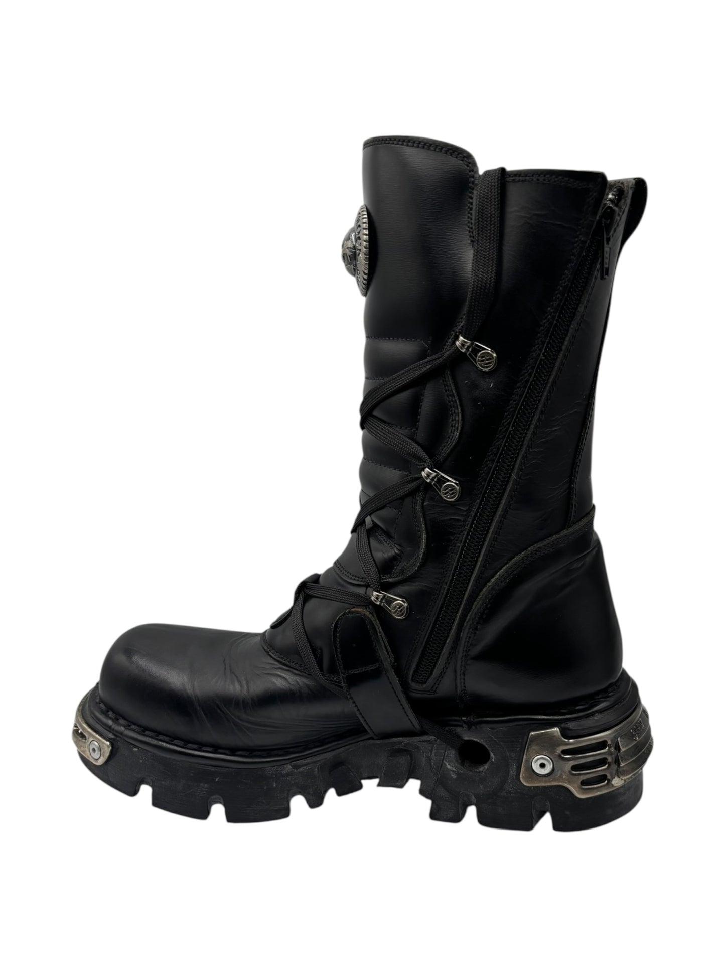 Rare vintage New Rock reactor leather boots size 42